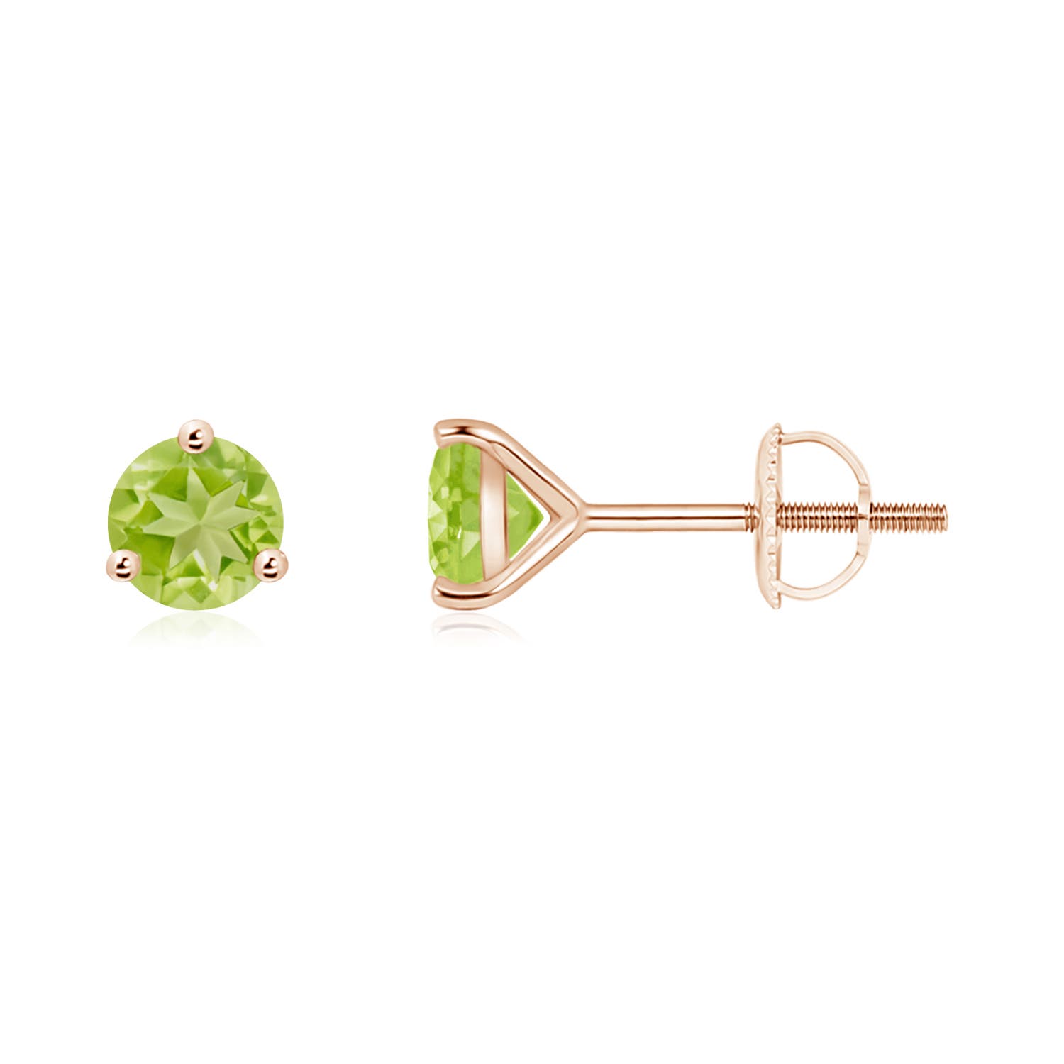 AA - Peridot / 1.1 CT / 14 KT Rose Gold