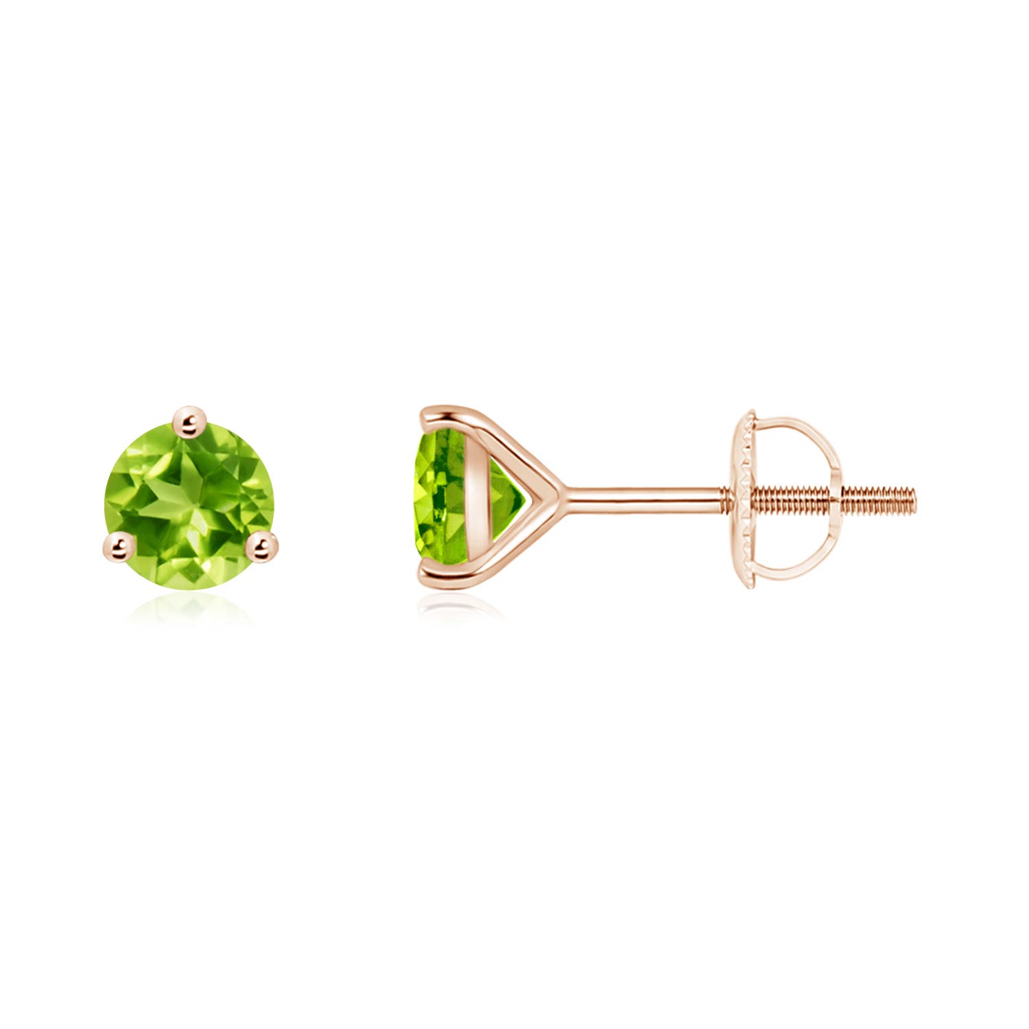 AAA - Peridot / 1.1 CT / 14 KT Rose Gold