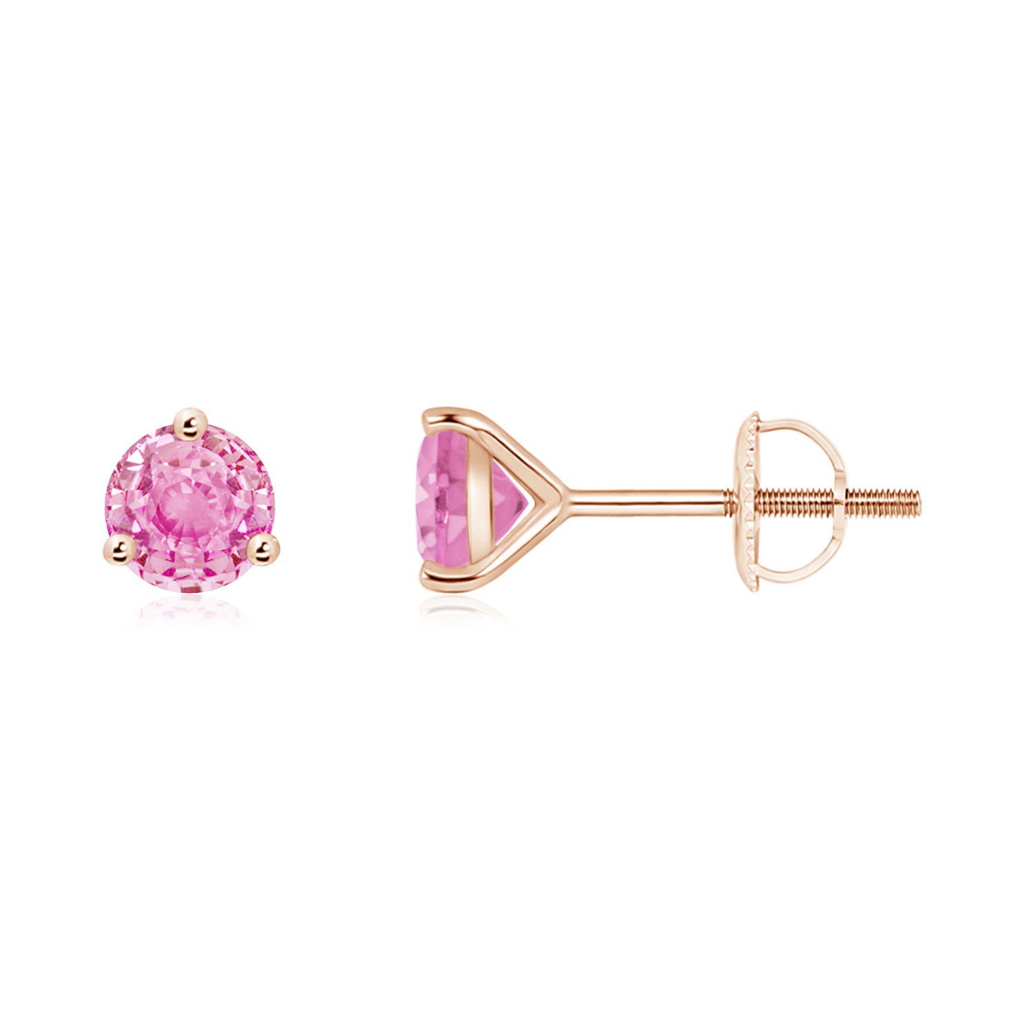 A - Pink Sapphire / 1.2 CT / 14 KT Rose Gold