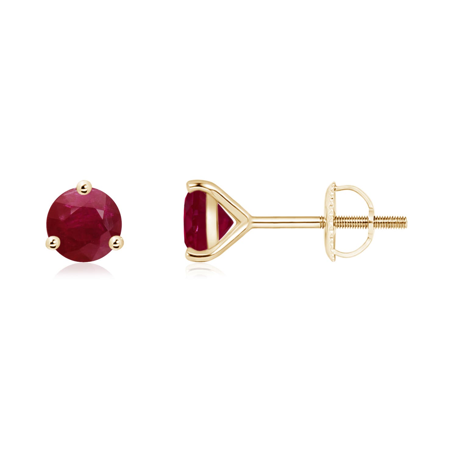 A - Ruby / 1.2 CT / 14 KT Yellow Gold