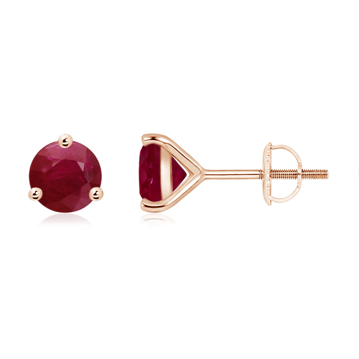 A - Ruby / 2 CT / 14 KT Rose Gold