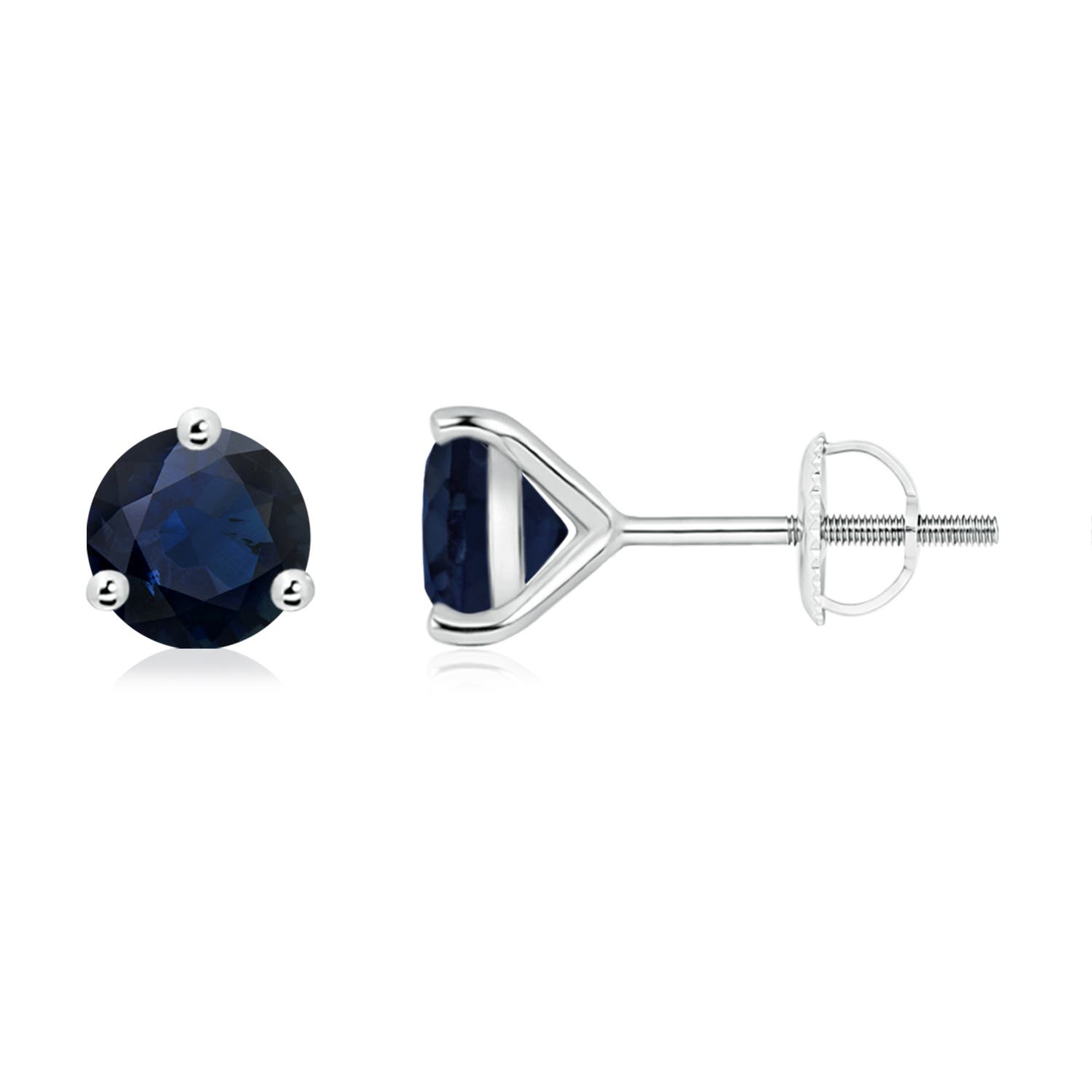 A - Blue Sapphire / 2 CT / 14 KT White Gold