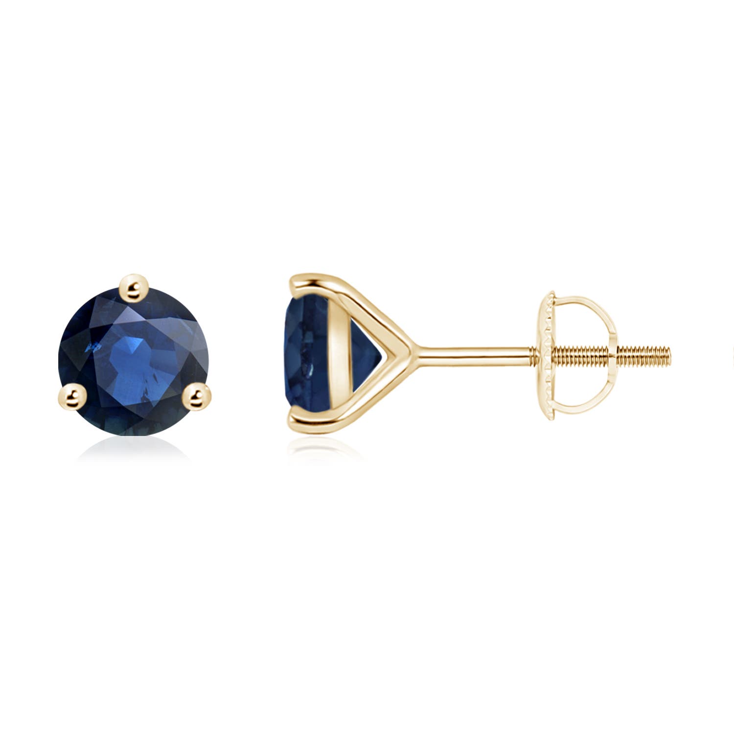 AA - Blue Sapphire / 2 CT / 14 KT Yellow Gold