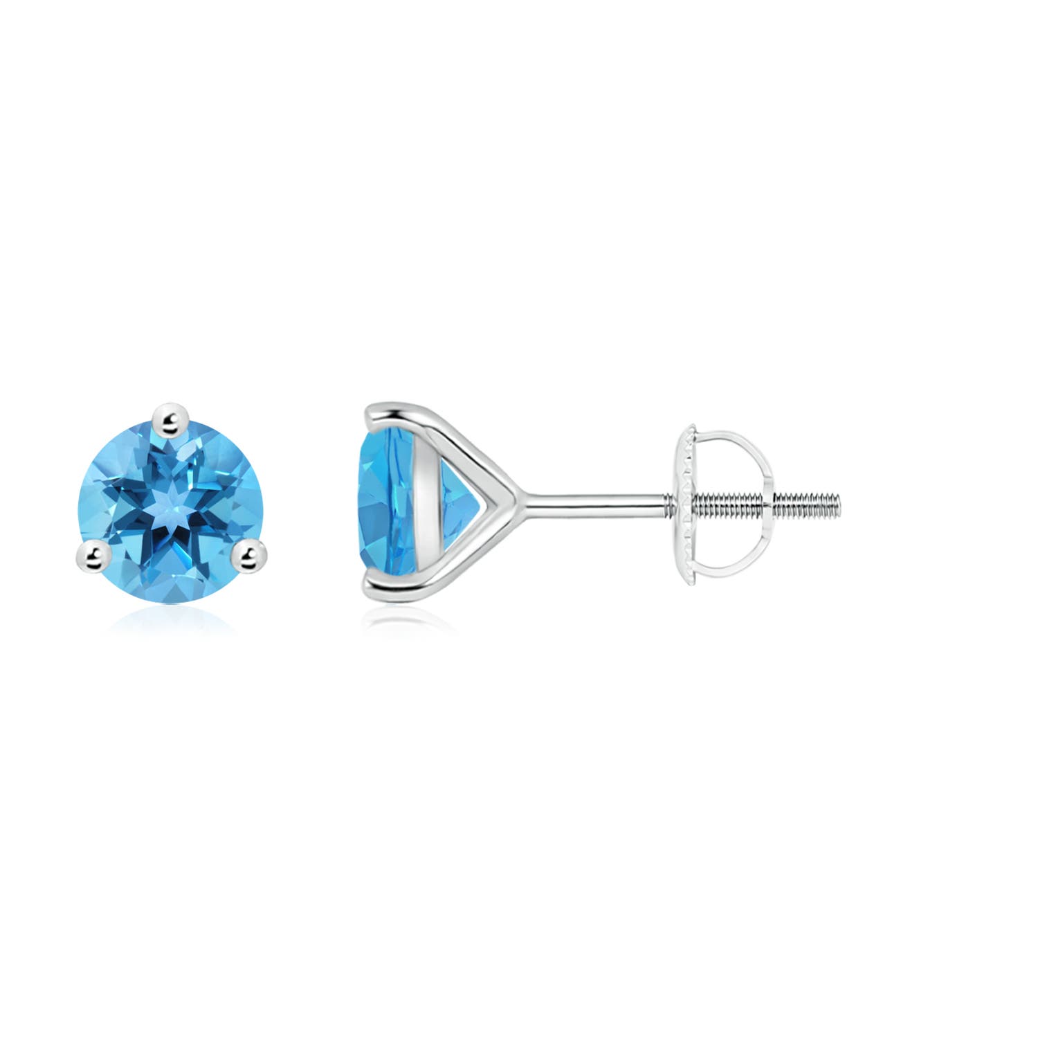 AA - Swiss Blue Topaz / 1.9 CT / 14 KT White Gold