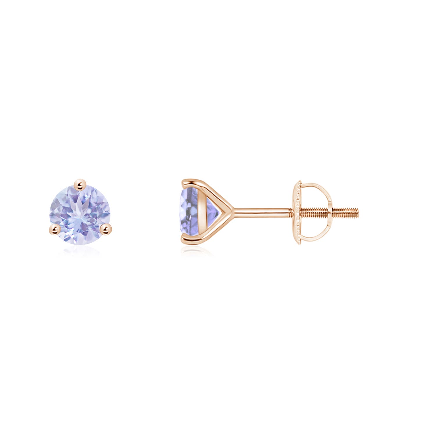 A - Tanzanite / 0.5 CT / 14 KT Rose Gold