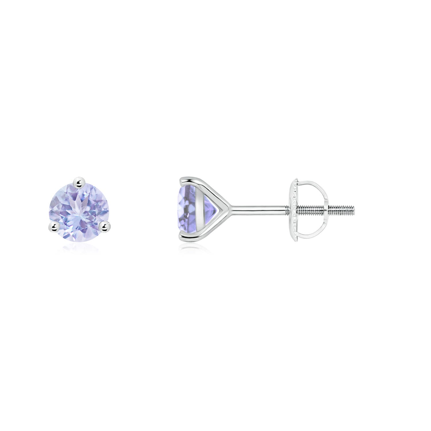 A - Tanzanite / 0.5 CT / 14 KT White Gold