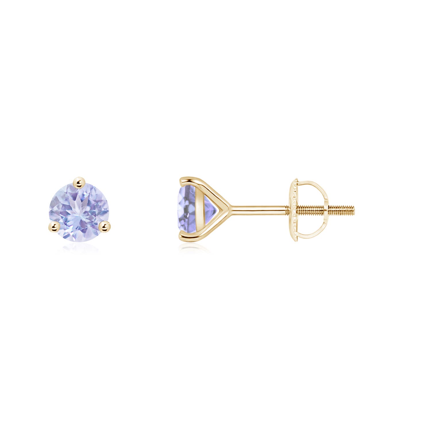 A - Tanzanite / 0.5 CT / 14 KT Yellow Gold