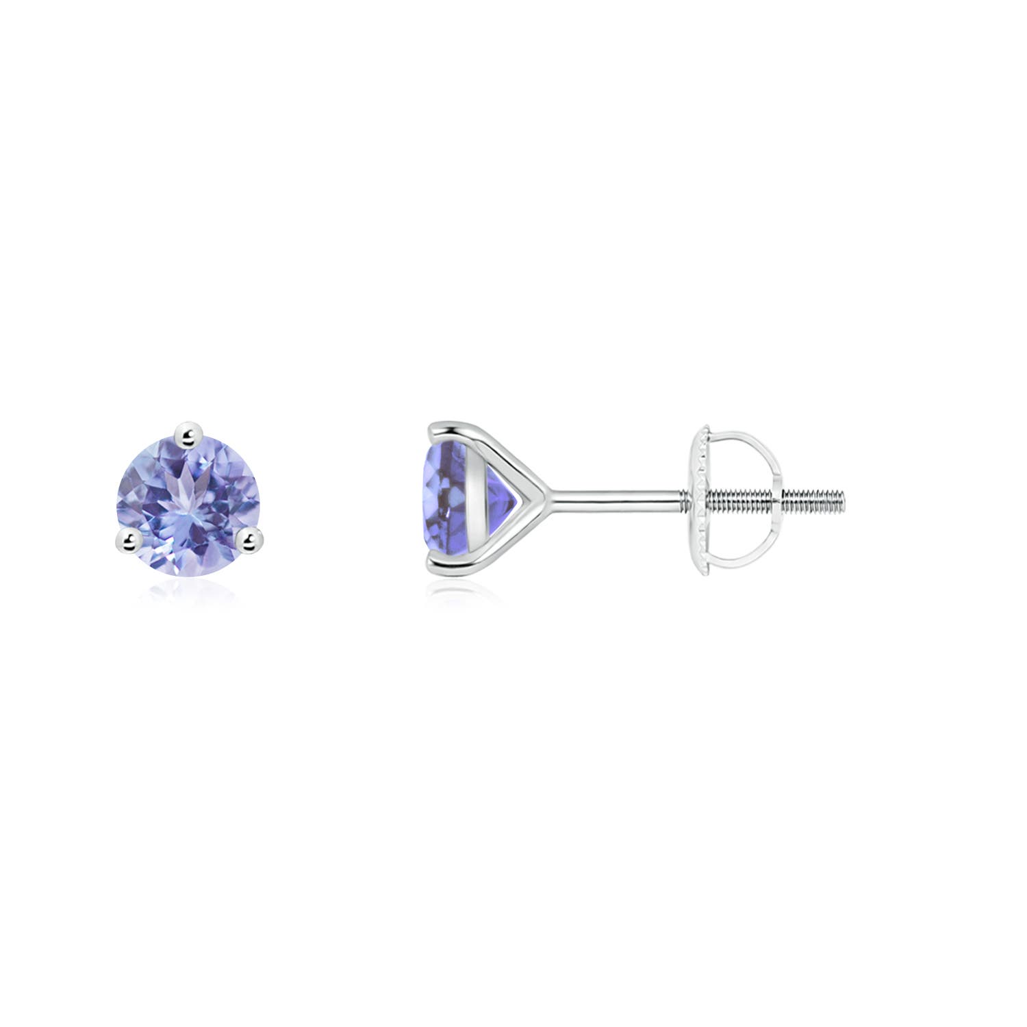 AA - Tanzanite / 0.5 CT / 14 KT White Gold