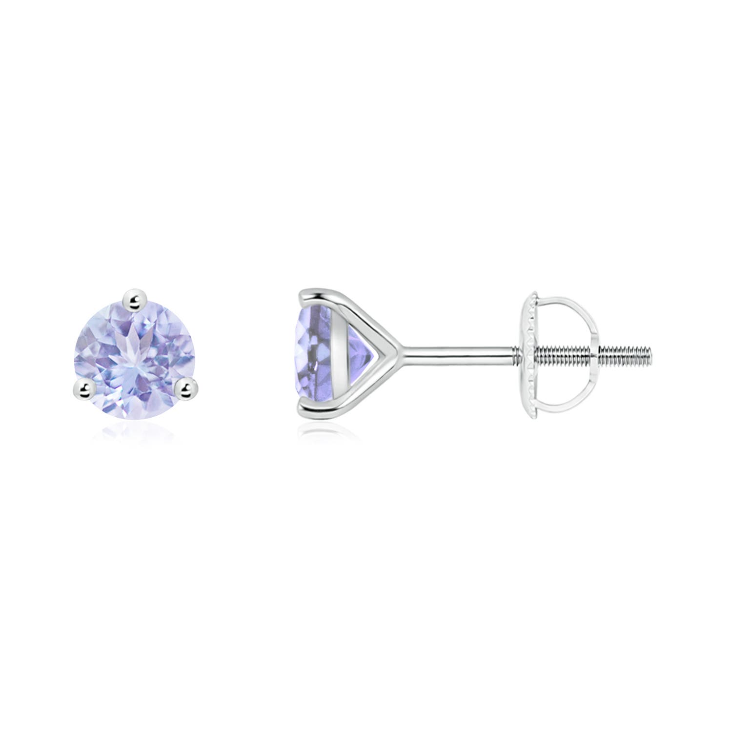 A - Tanzanite / 1 CT / 14 KT White Gold