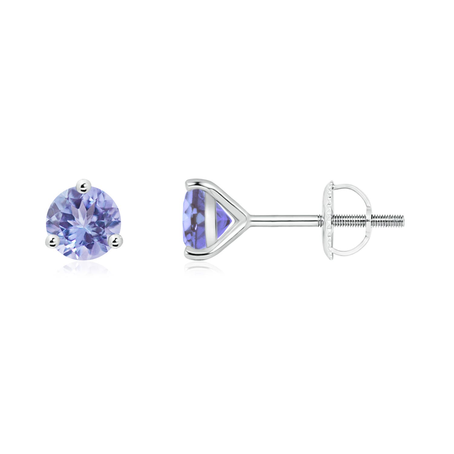 AA - Tanzanite / 1 CT / 14 KT White Gold