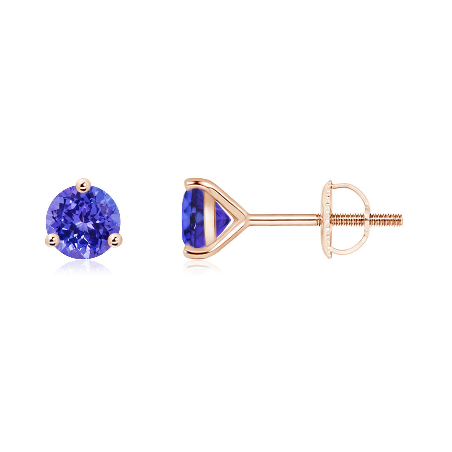 AAAA - Tanzanite / 1 CT / 14 KT Rose Gold