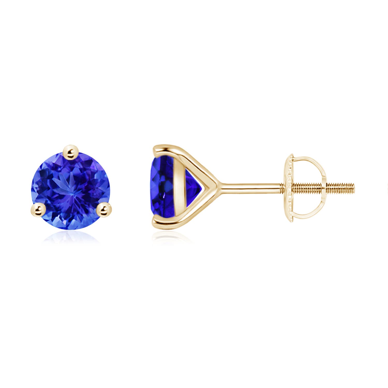 AAA - Tanzanite / 1.8 CT / 14 KT Yellow Gold