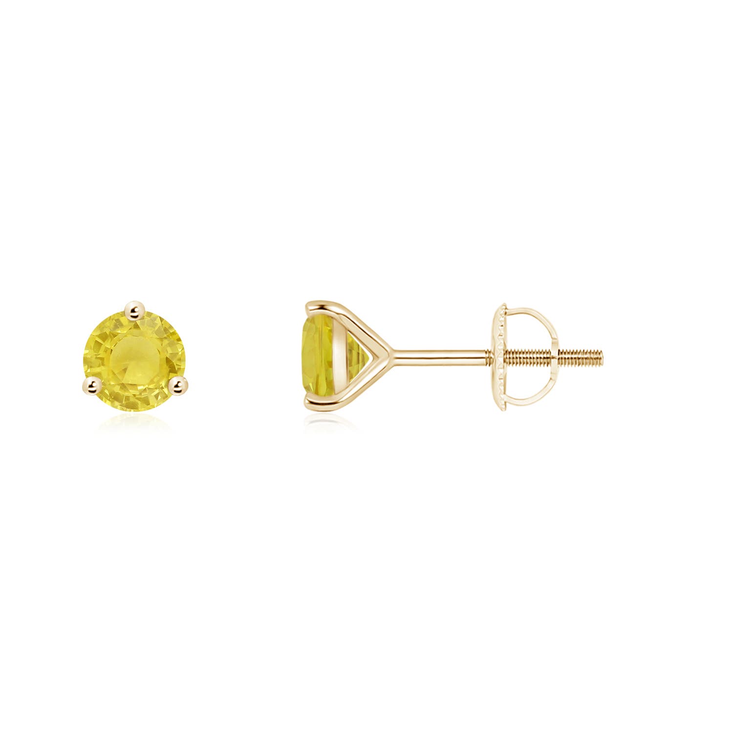 A - Yellow Sapphire / 0.54 CT / 14 KT Yellow Gold