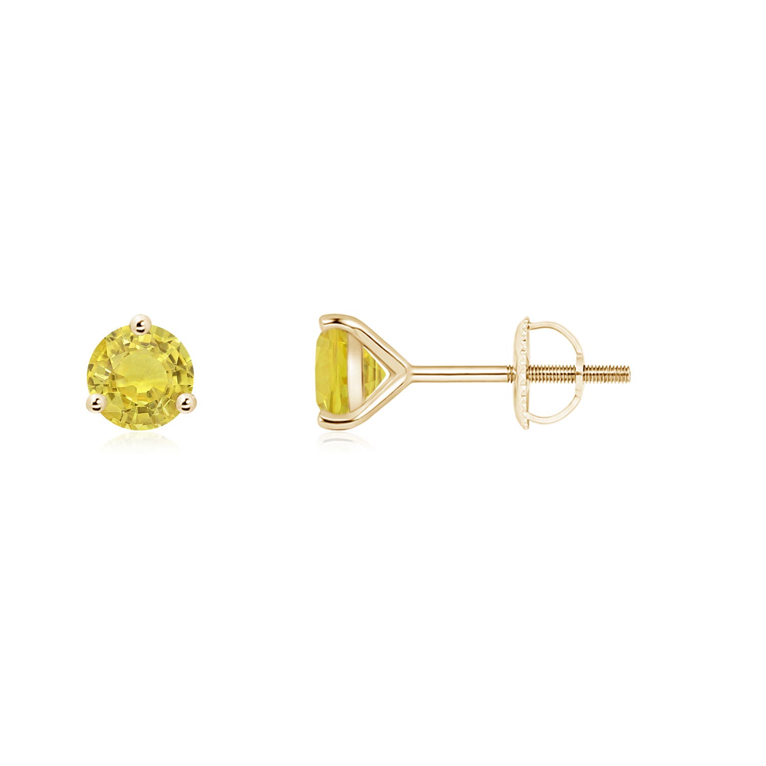 AA - Yellow Sapphire / 0.54 CT / 14 KT Yellow Gold