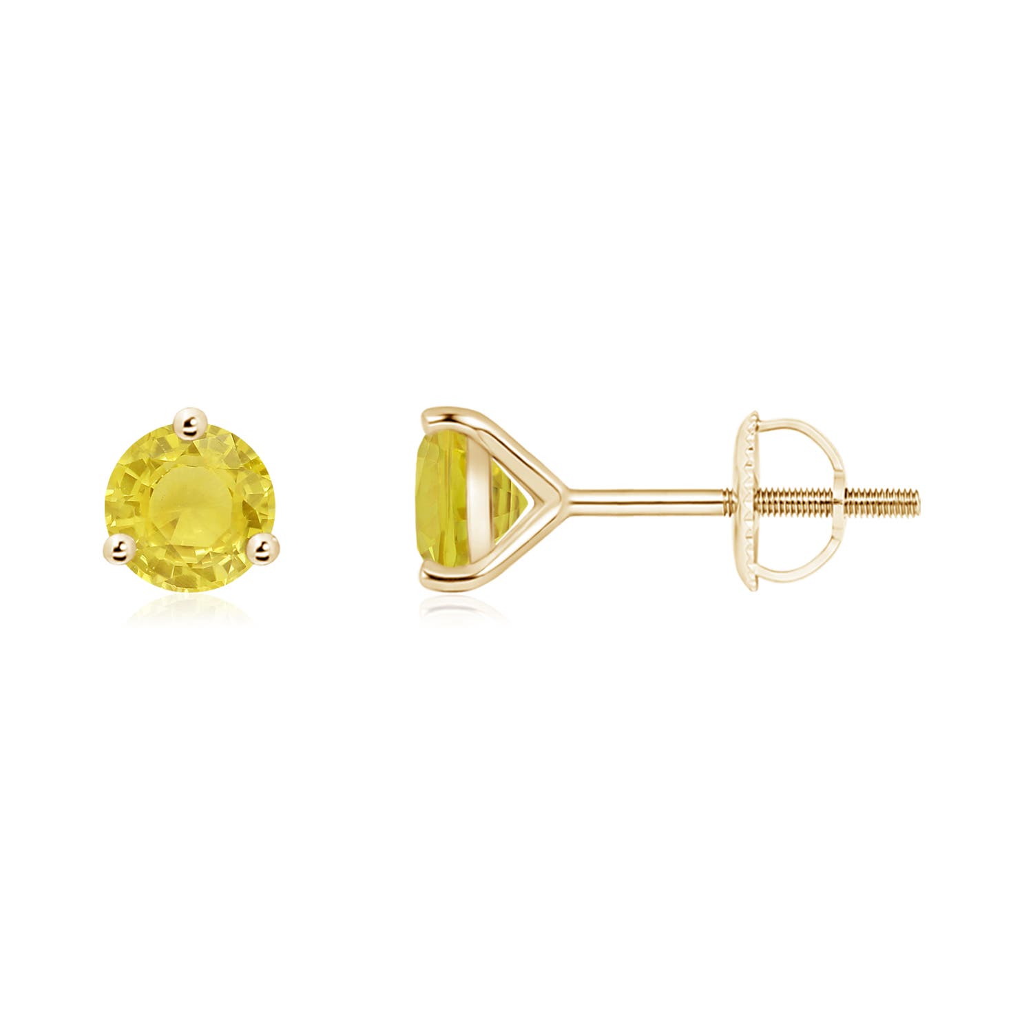 A - Yellow Sapphire / 1.06 CT / 14 KT Yellow Gold