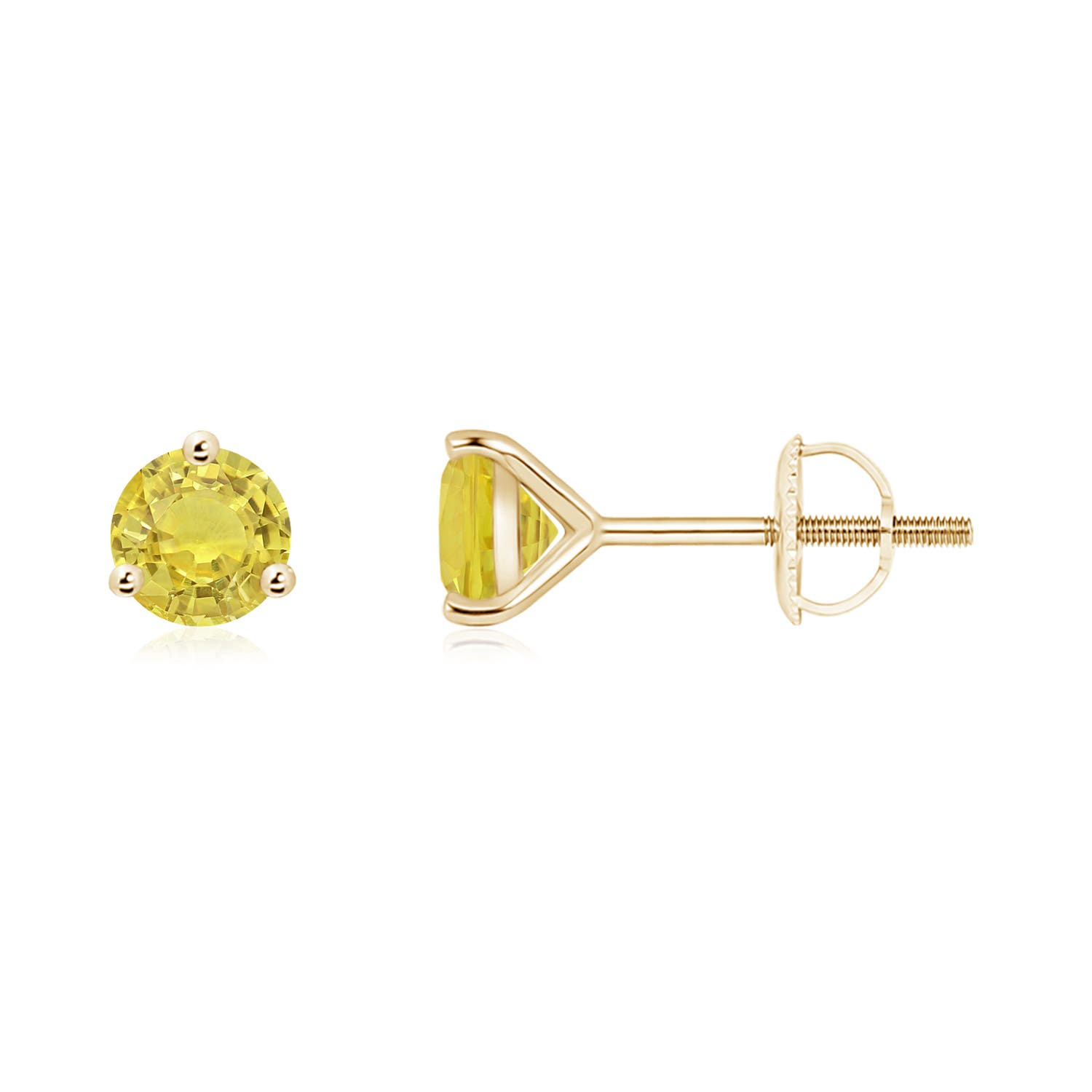 AA - Yellow Sapphire / 1.06 CT / 14 KT Yellow Gold