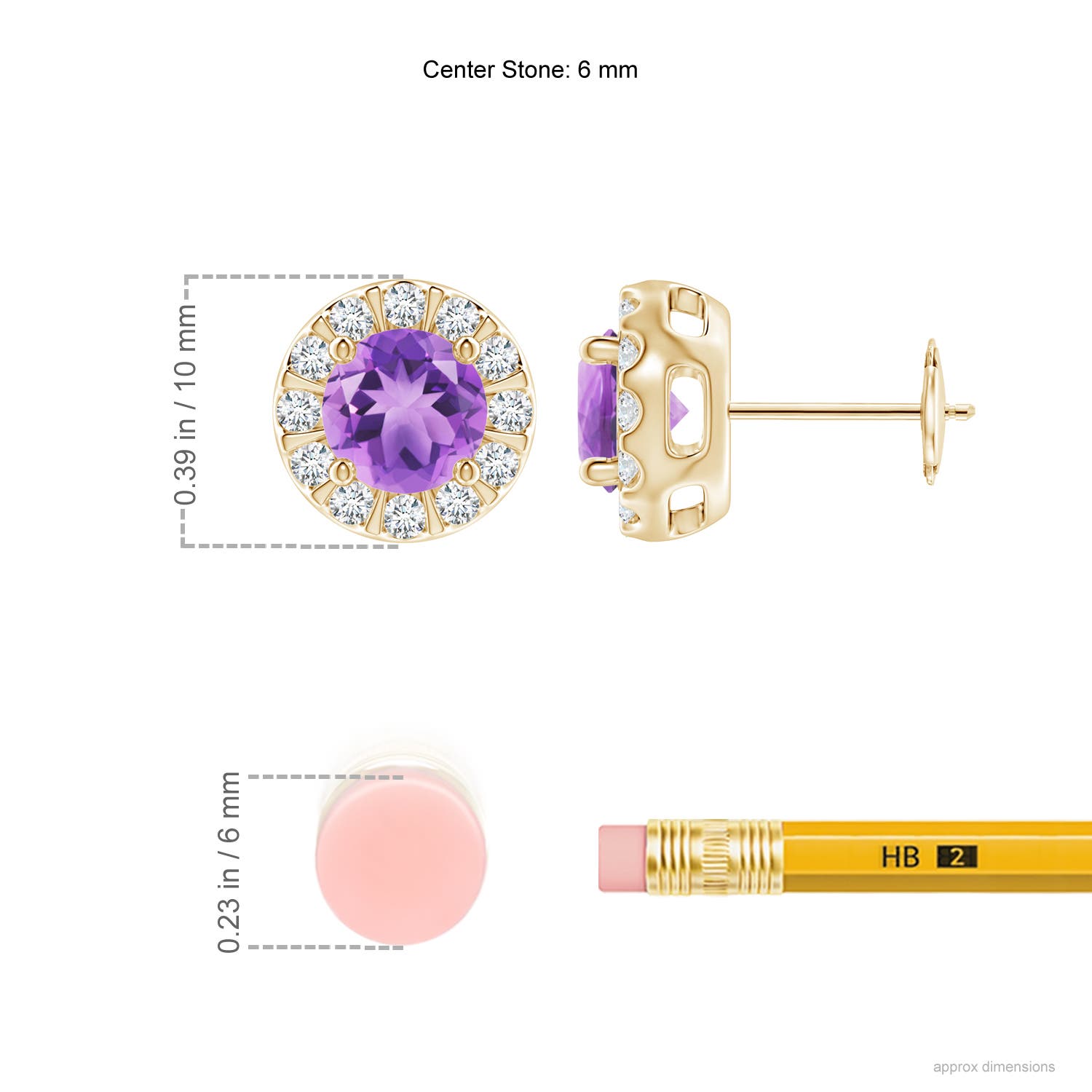 A - Amethyst / 2.03 CT / 14 KT Yellow Gold