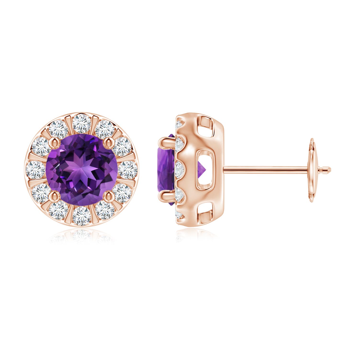 AAAA - Amethyst / 2.03 CT / 14 KT Rose Gold