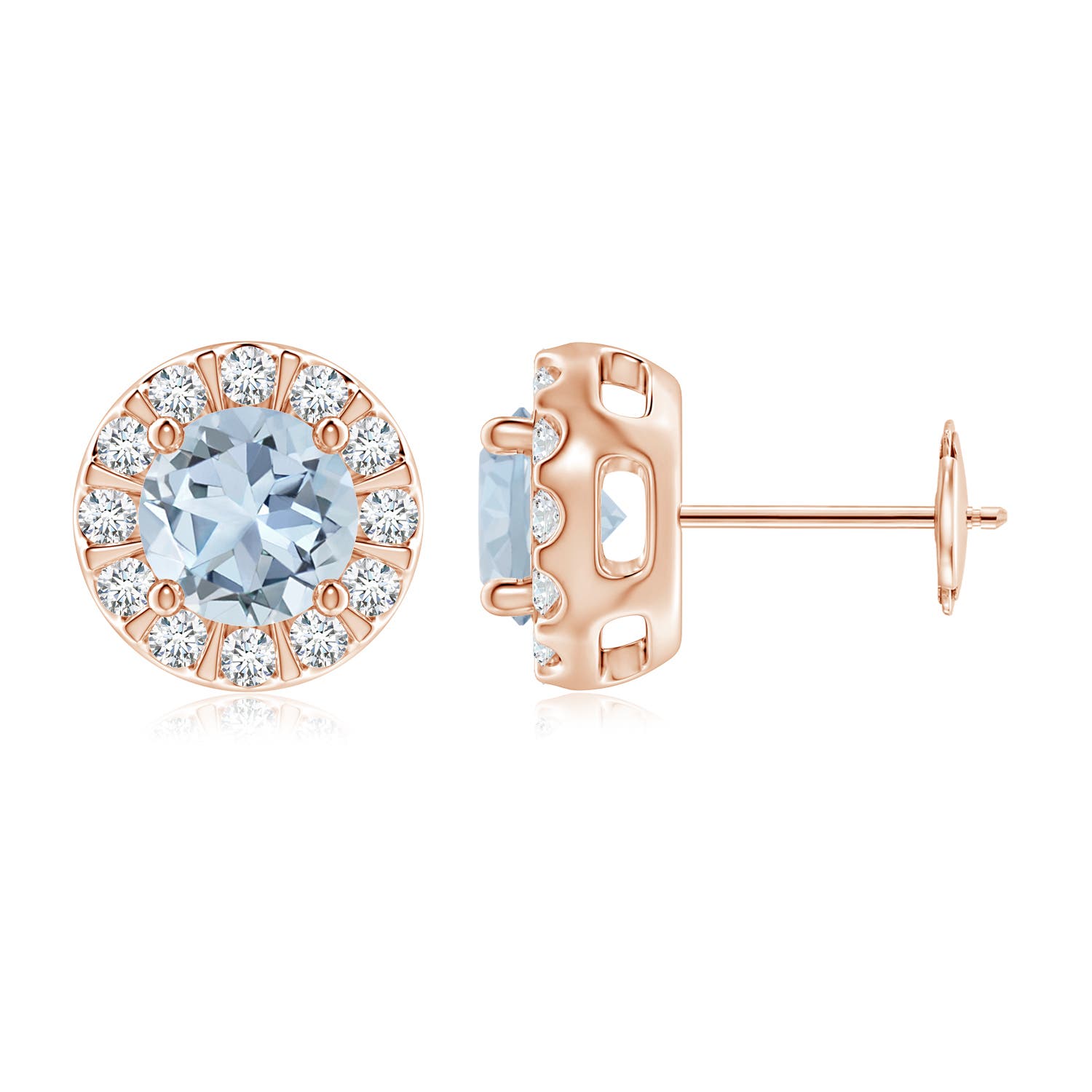 A - Aquamarine / 1.87 CT / 14 KT Rose Gold