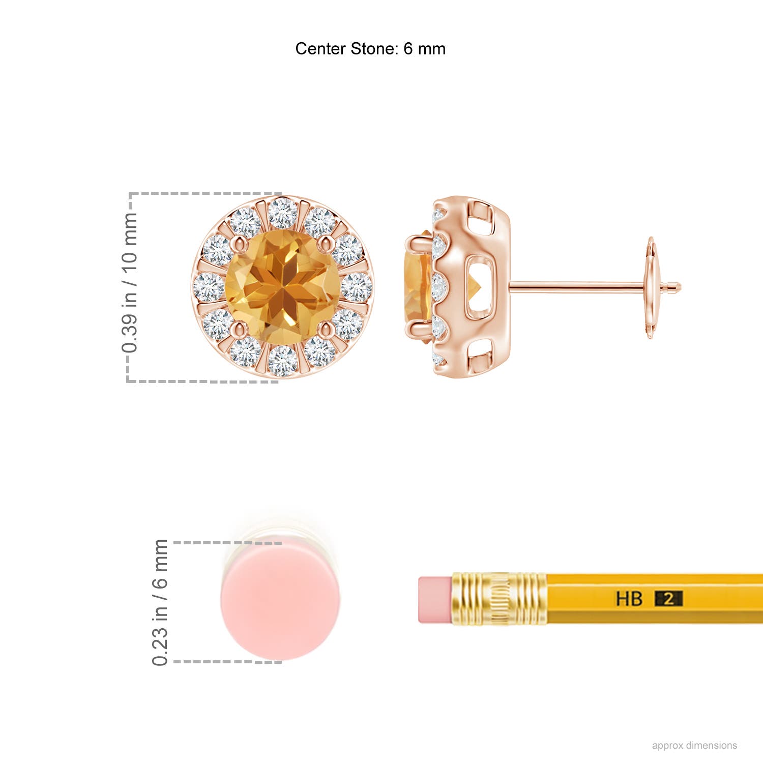 A - Citrine / 1.83 CT / 14 KT Rose Gold