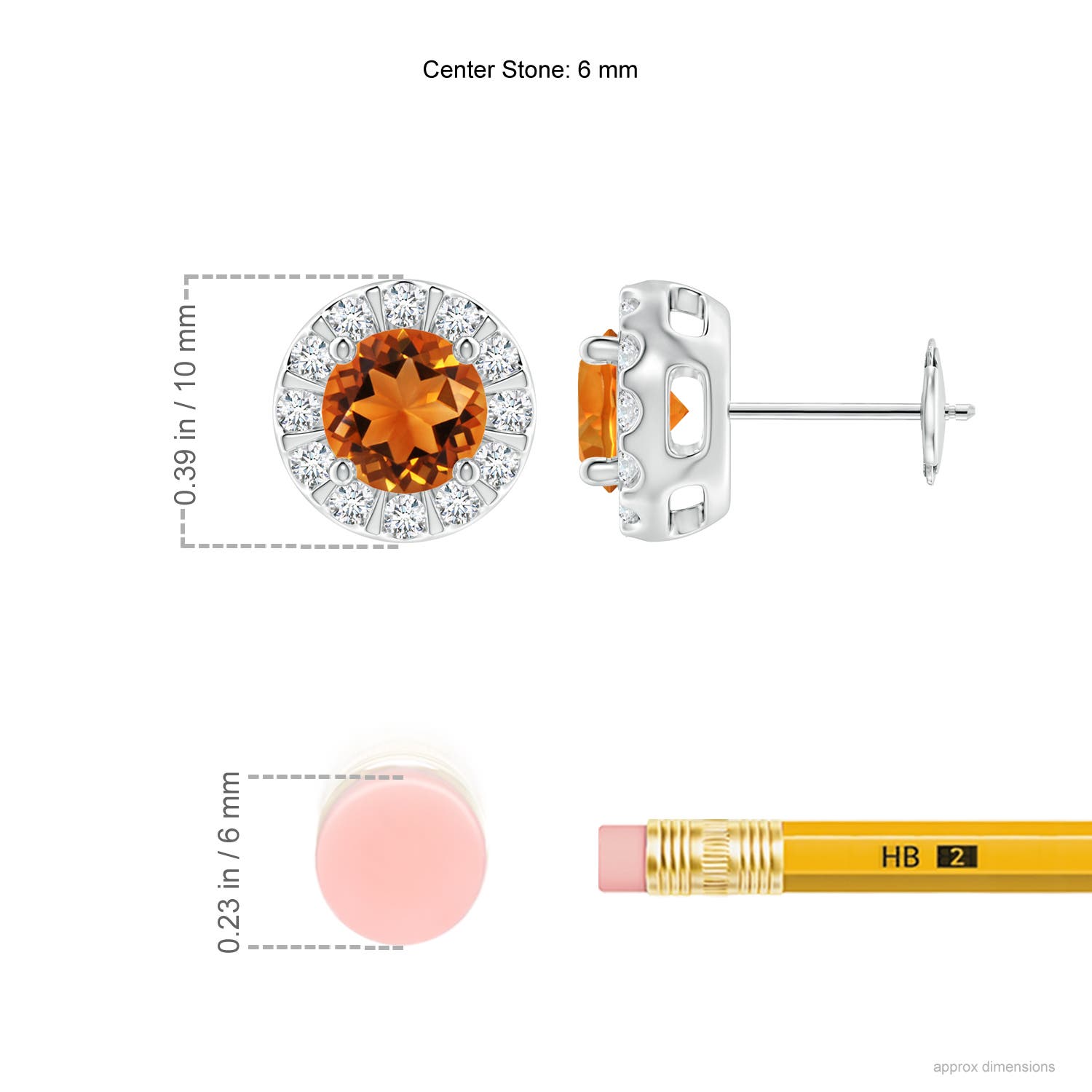 AAAA - Citrine / 1.83 CT / 14 KT White Gold