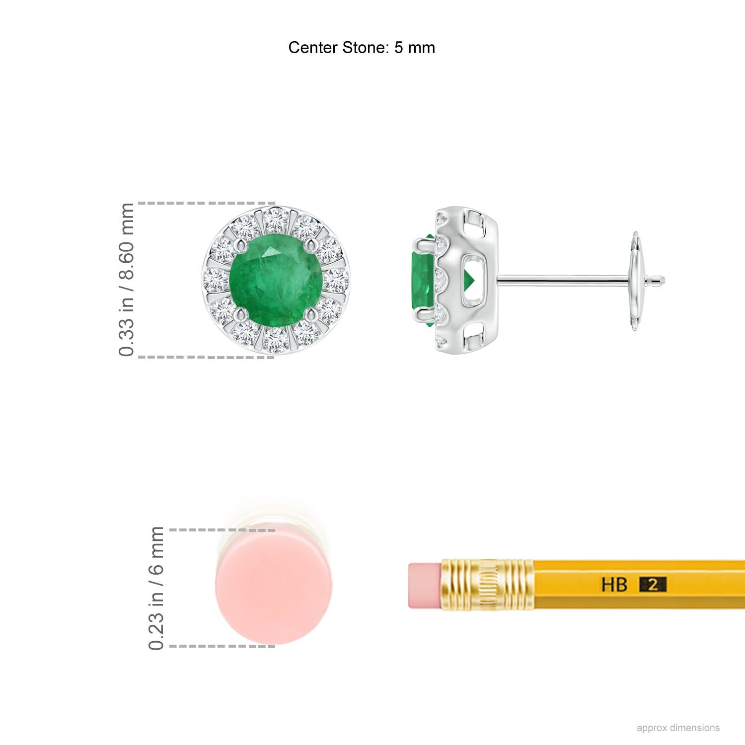 A - Emerald / 1.19 CT / 14 KT White Gold