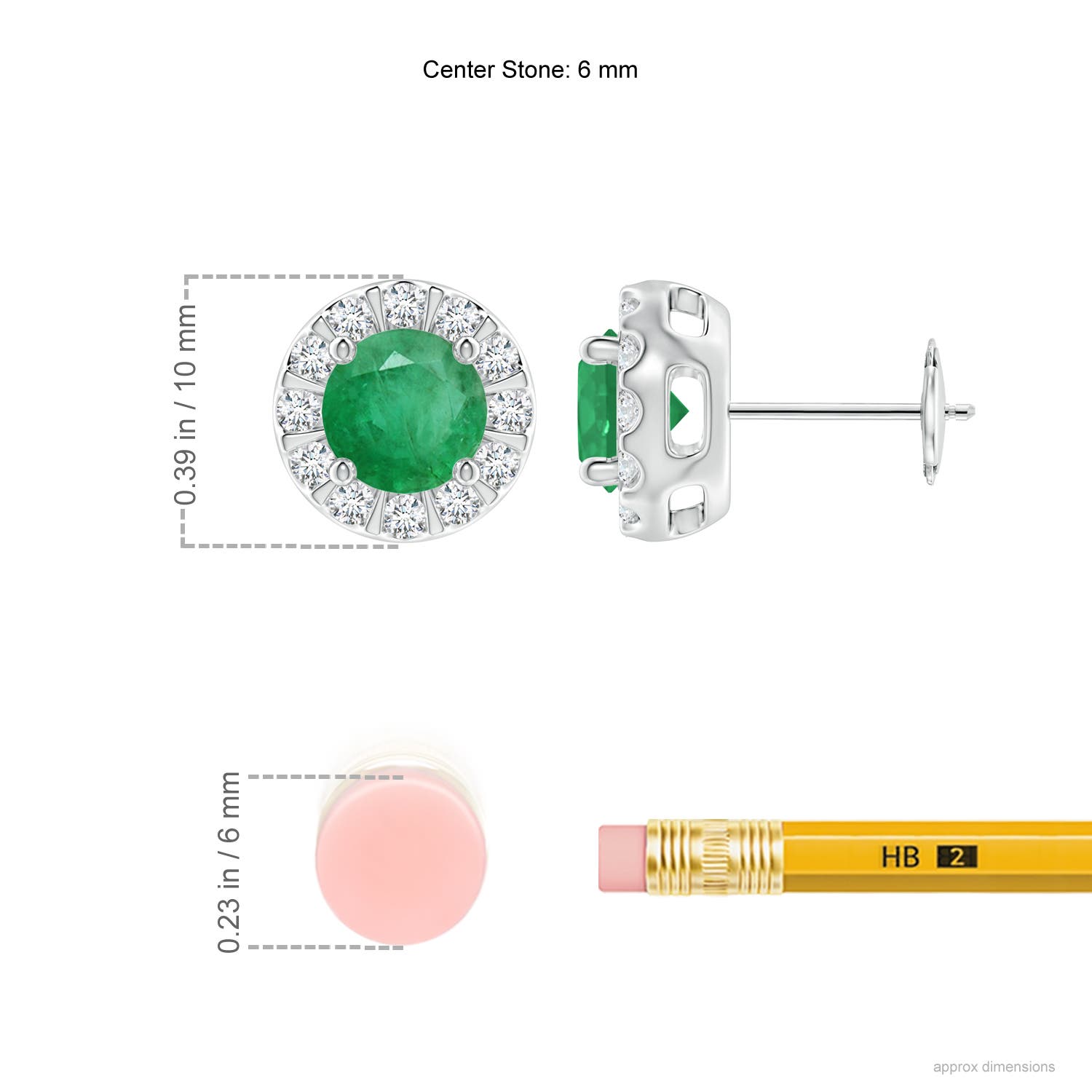 A - Emerald / 1.93 CT / 14 KT White Gold