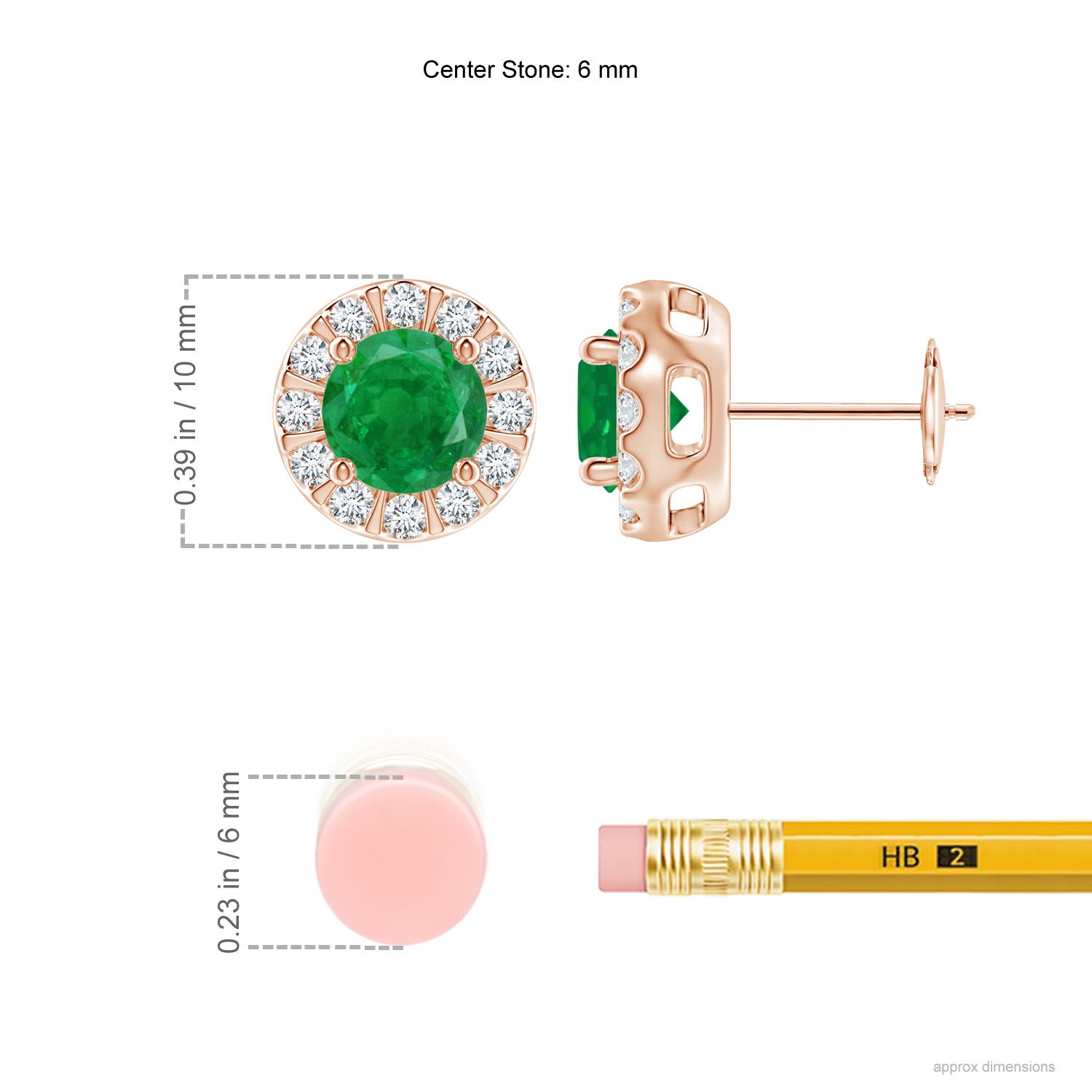 AA - Emerald / 1.93 CT / 14 KT Rose Gold