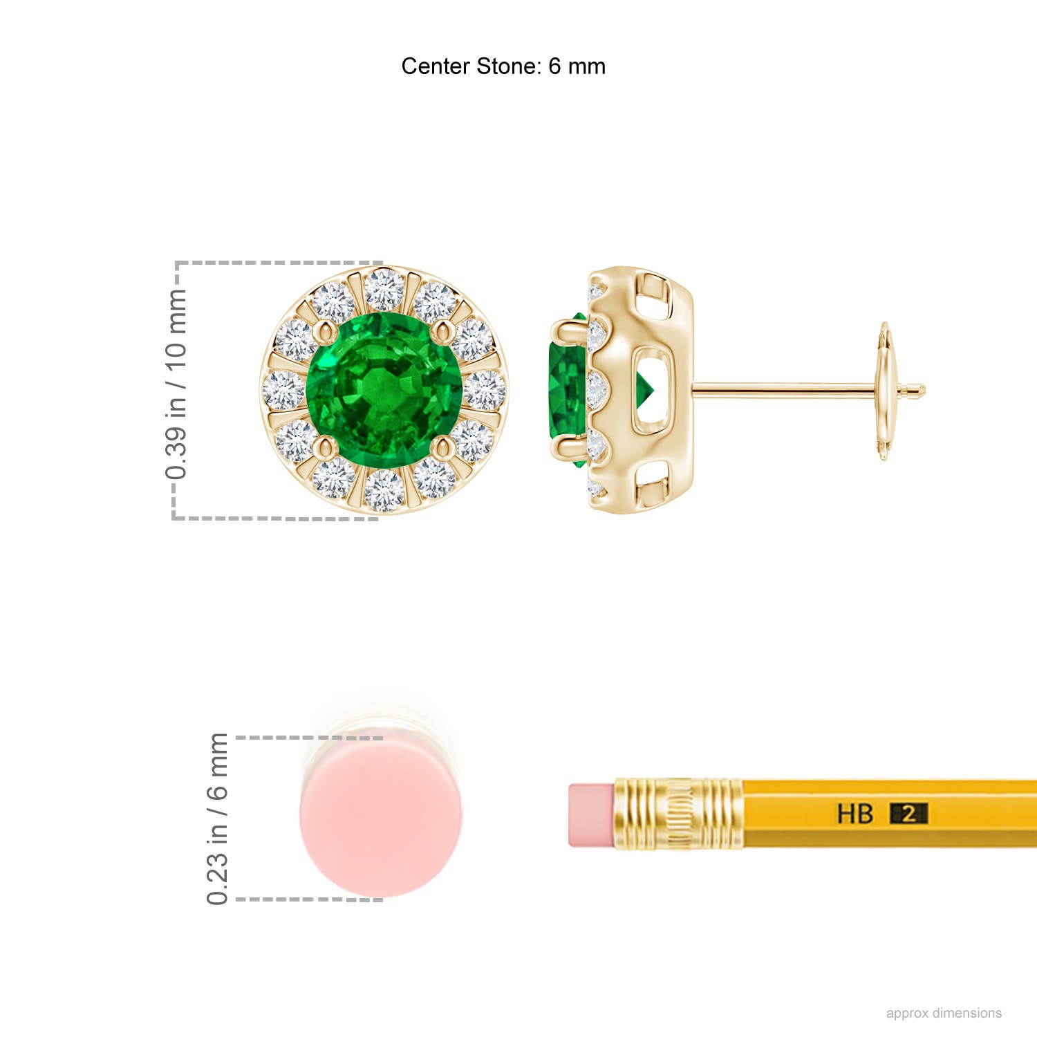 AAAA - Emerald / 1.93 CT / 14 KT Yellow Gold