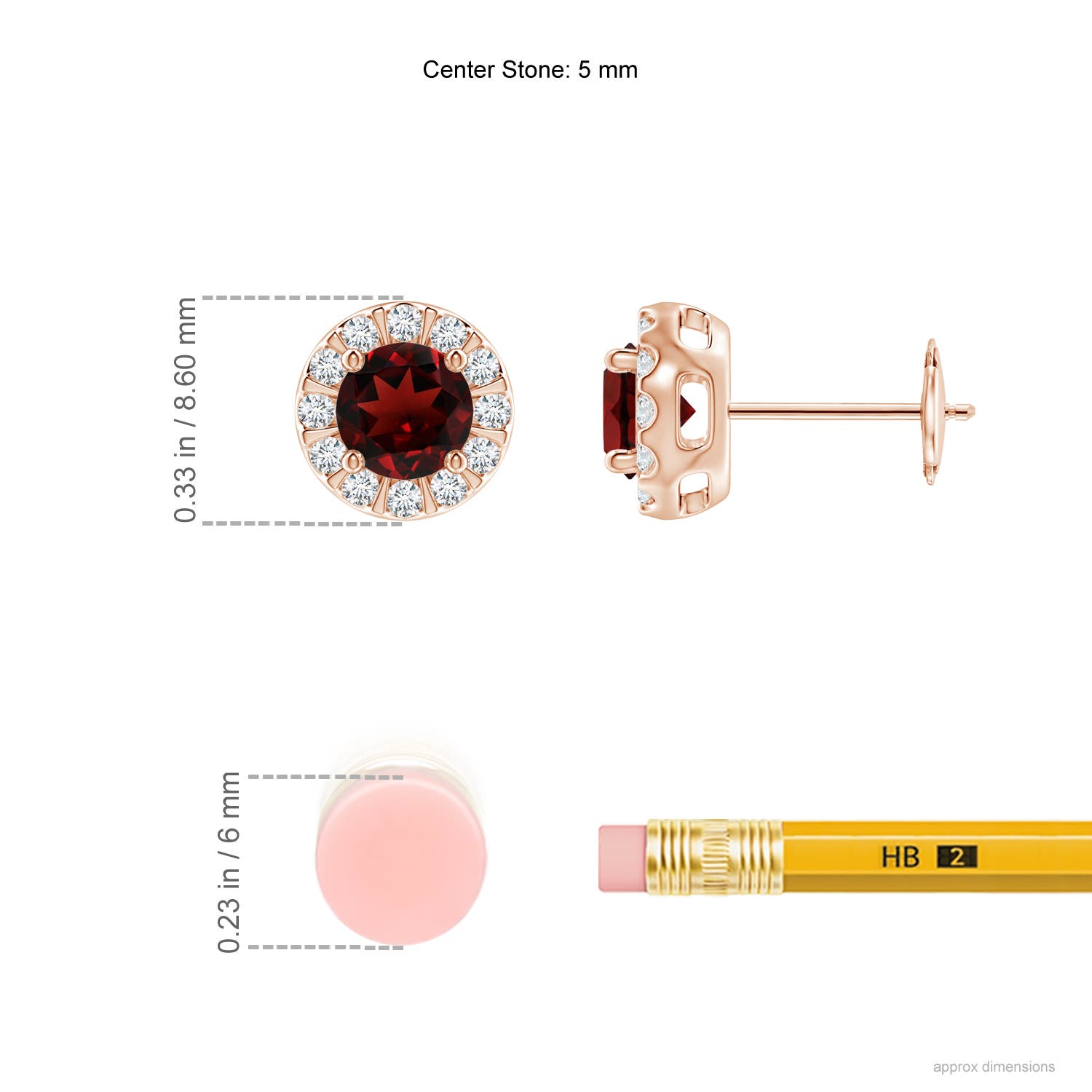 AAA - Garnet / 1.49 CT / 14 KT Rose Gold