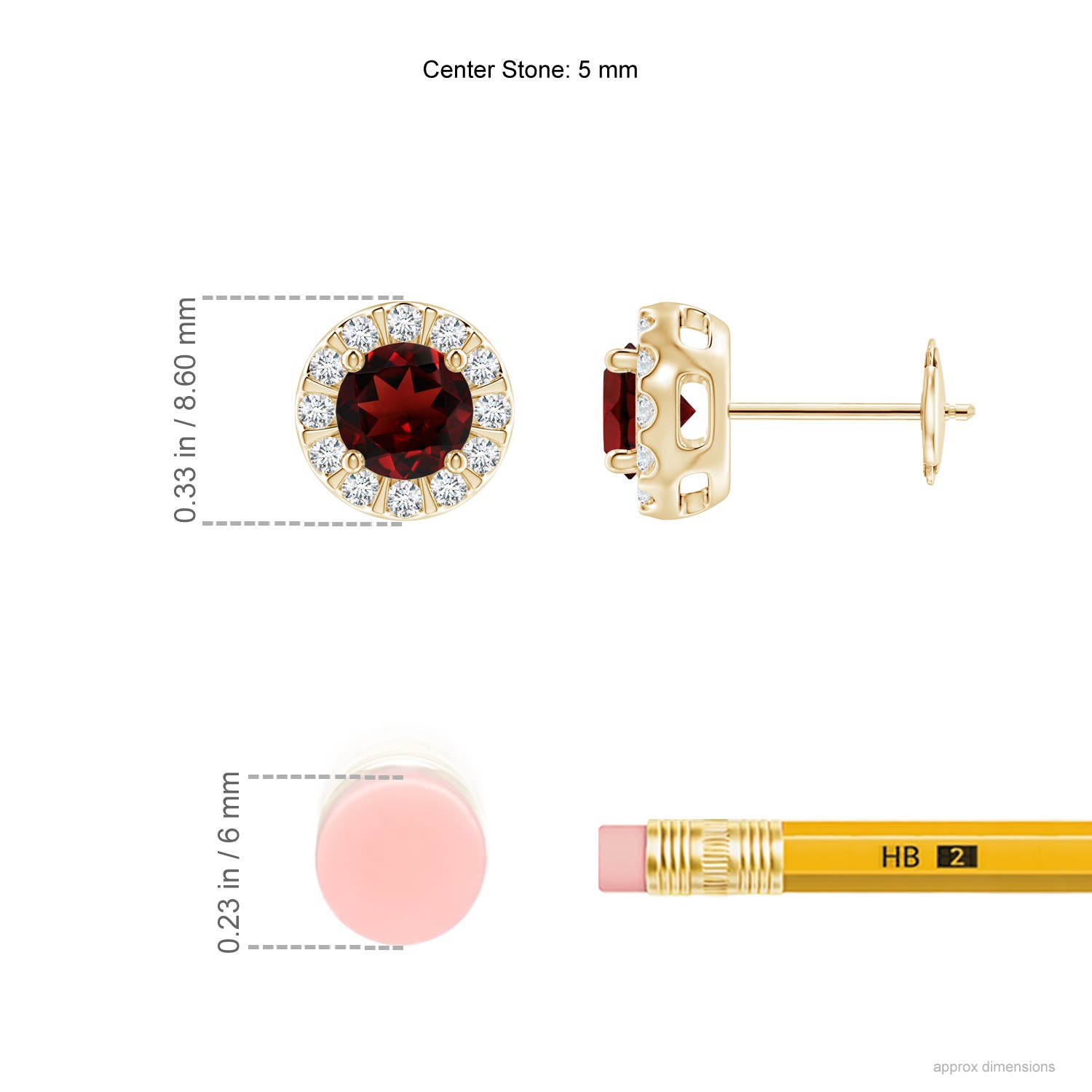 AAA - Garnet / 1.49 CT / 14 KT Yellow Gold