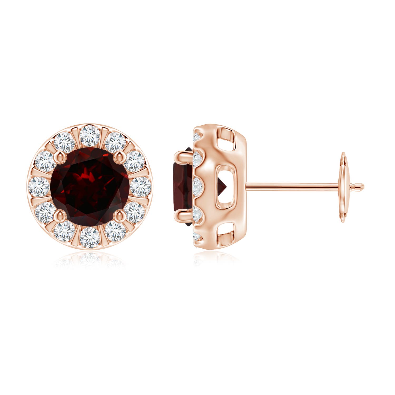 A - Garnet / 2.43 CT / 14 KT Rose Gold