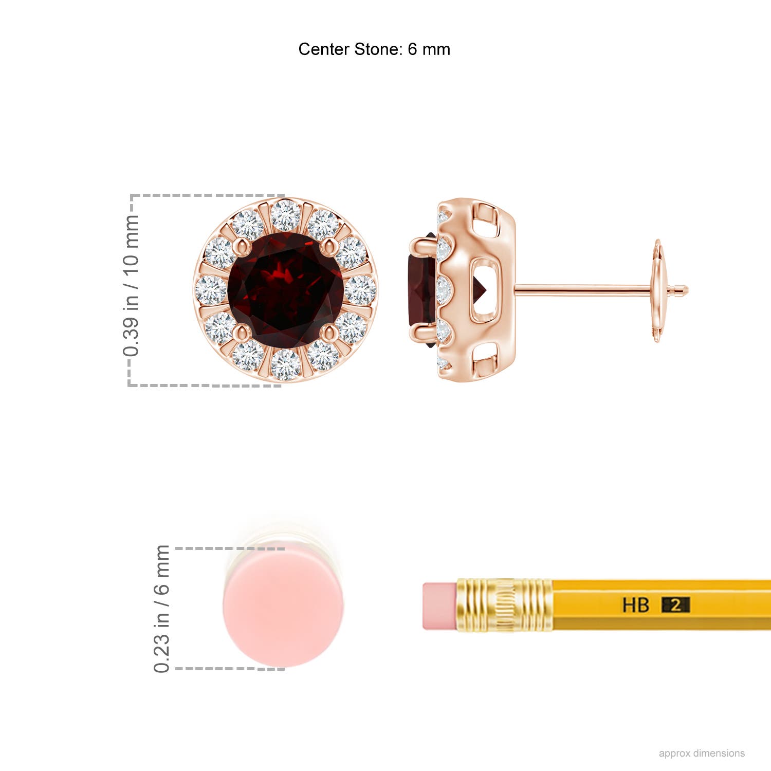 A - Garnet / 2.43 CT / 14 KT Rose Gold