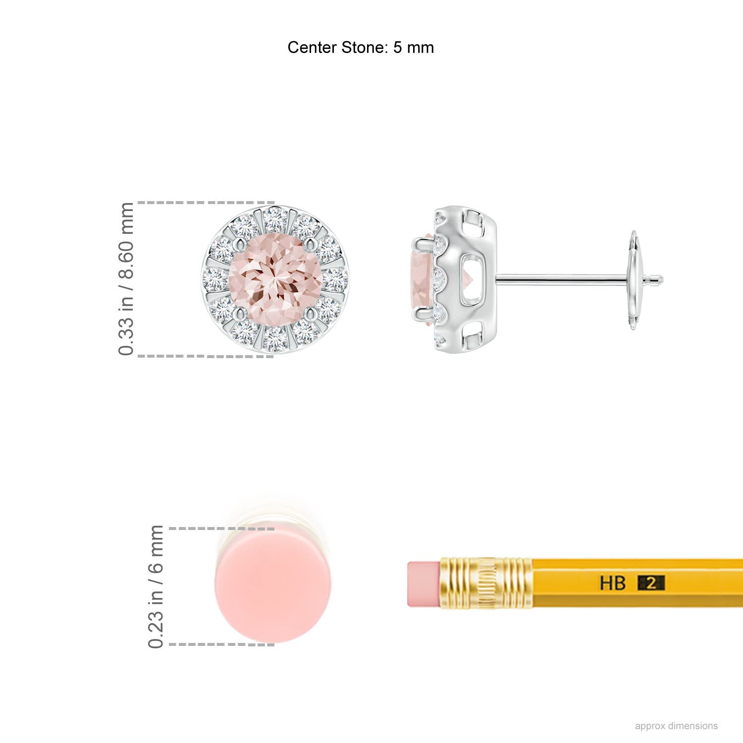 AA - Morganite / 1.13 CT / 14 KT White Gold