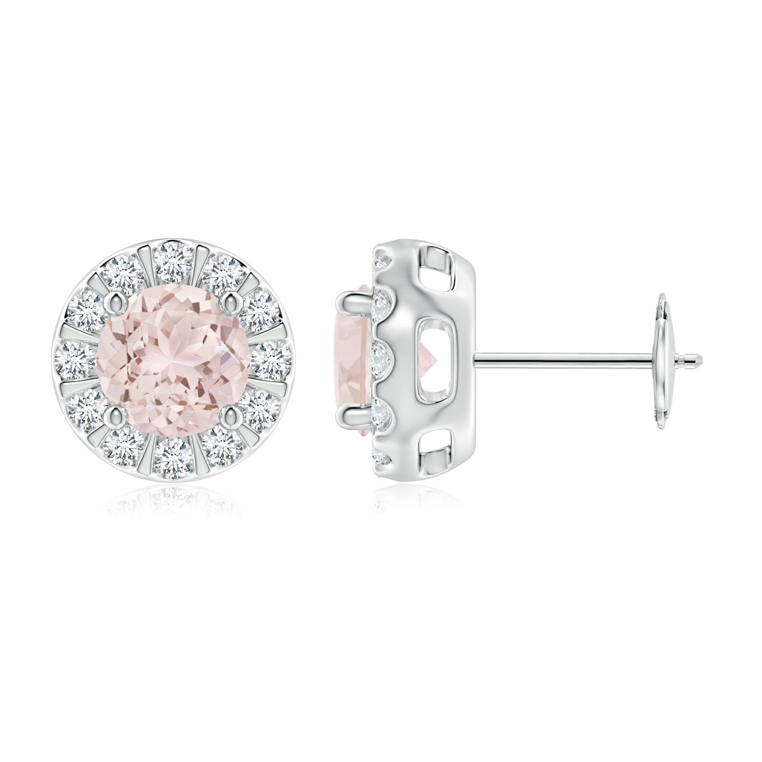 A - Morganite / 1.83 CT / 14 KT White Gold