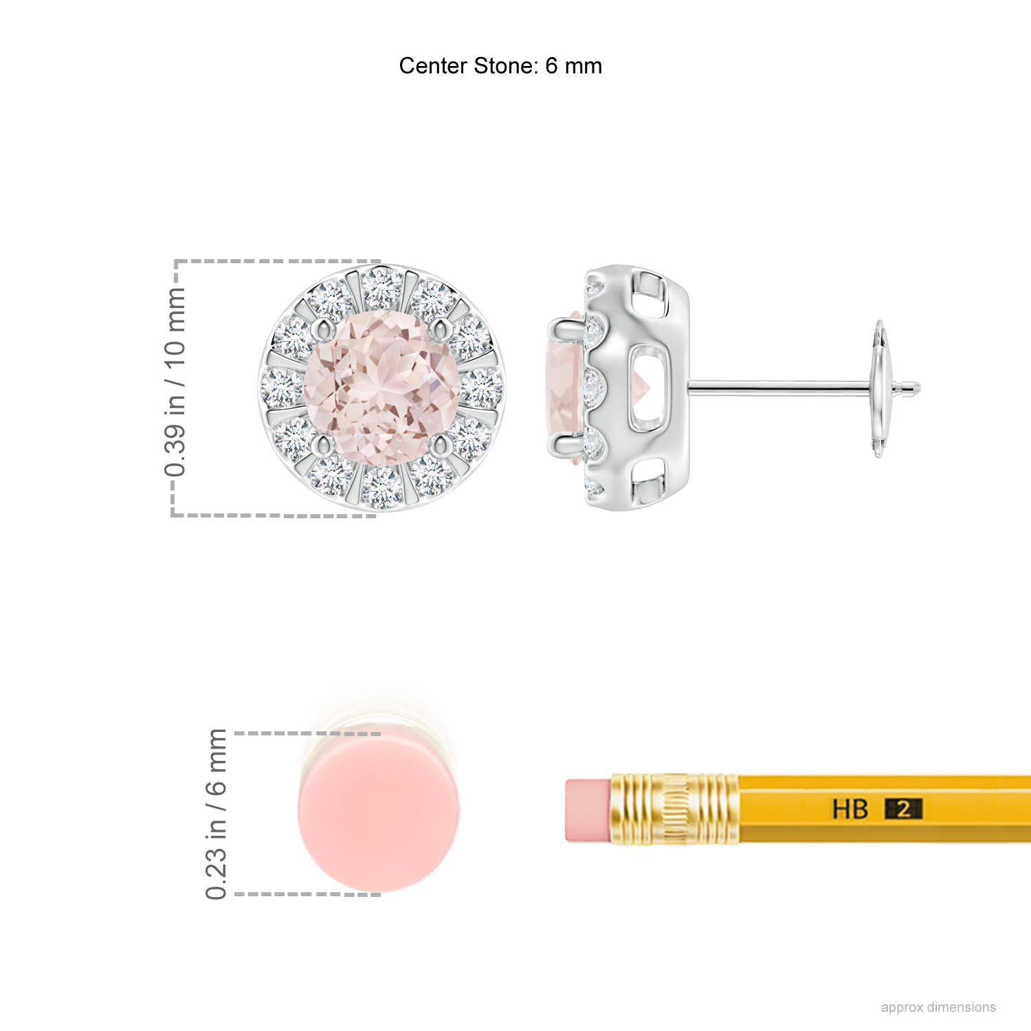 A - Morganite / 1.83 CT / 14 KT White Gold