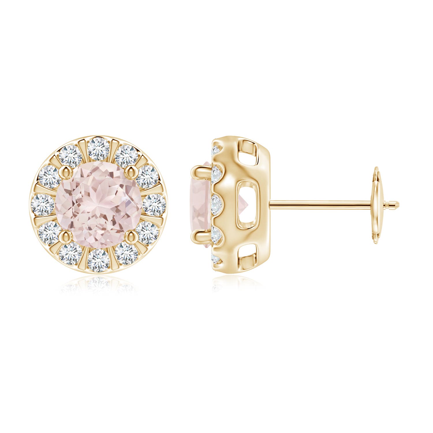 A - Morganite / 1.83 CT / 14 KT Yellow Gold