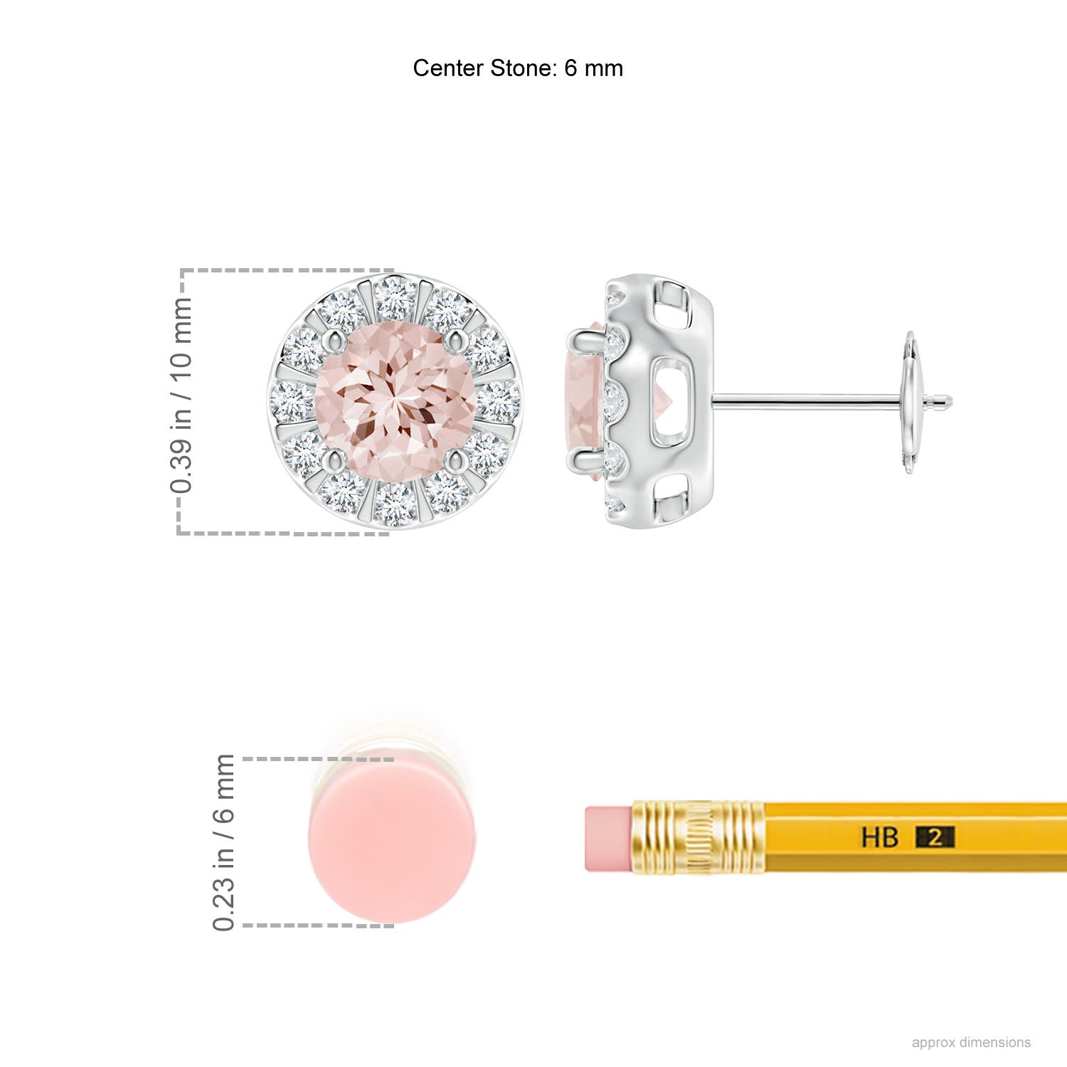 AA - Morganite / 1.83 CT / 14 KT White Gold