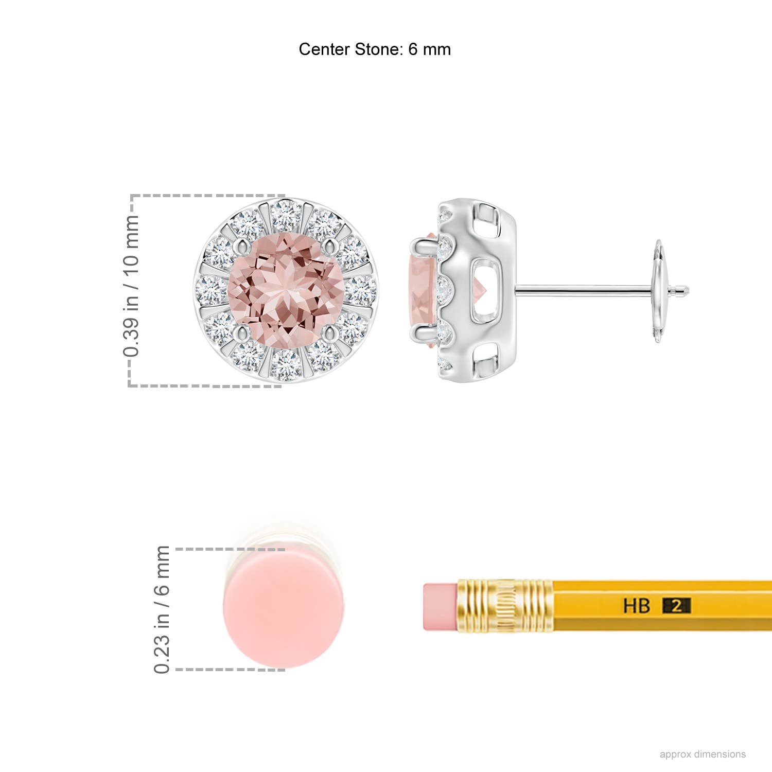 AAAA - Morganite / 1.83 CT / 14 KT White Gold