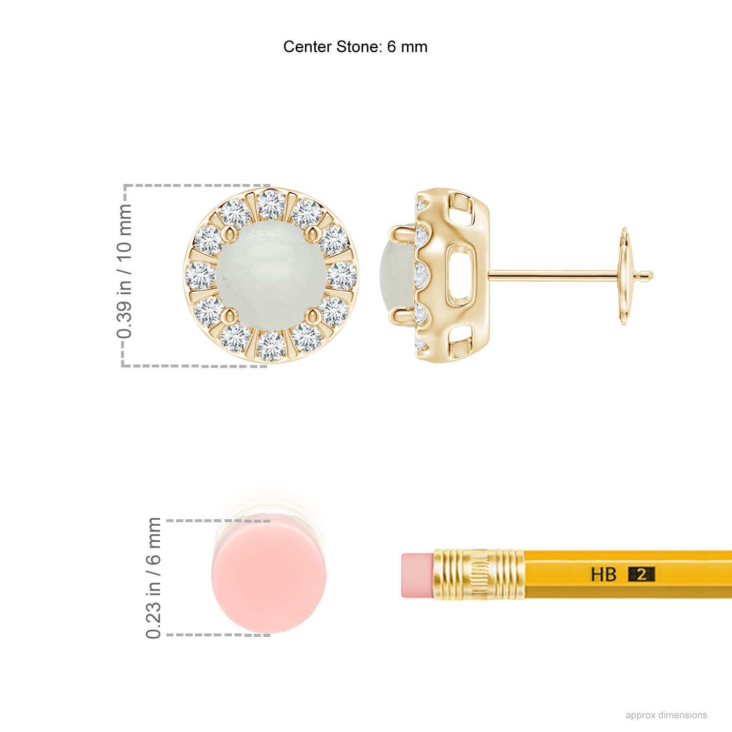 A - Moonstone / 2.03 CT / 14 KT Yellow Gold