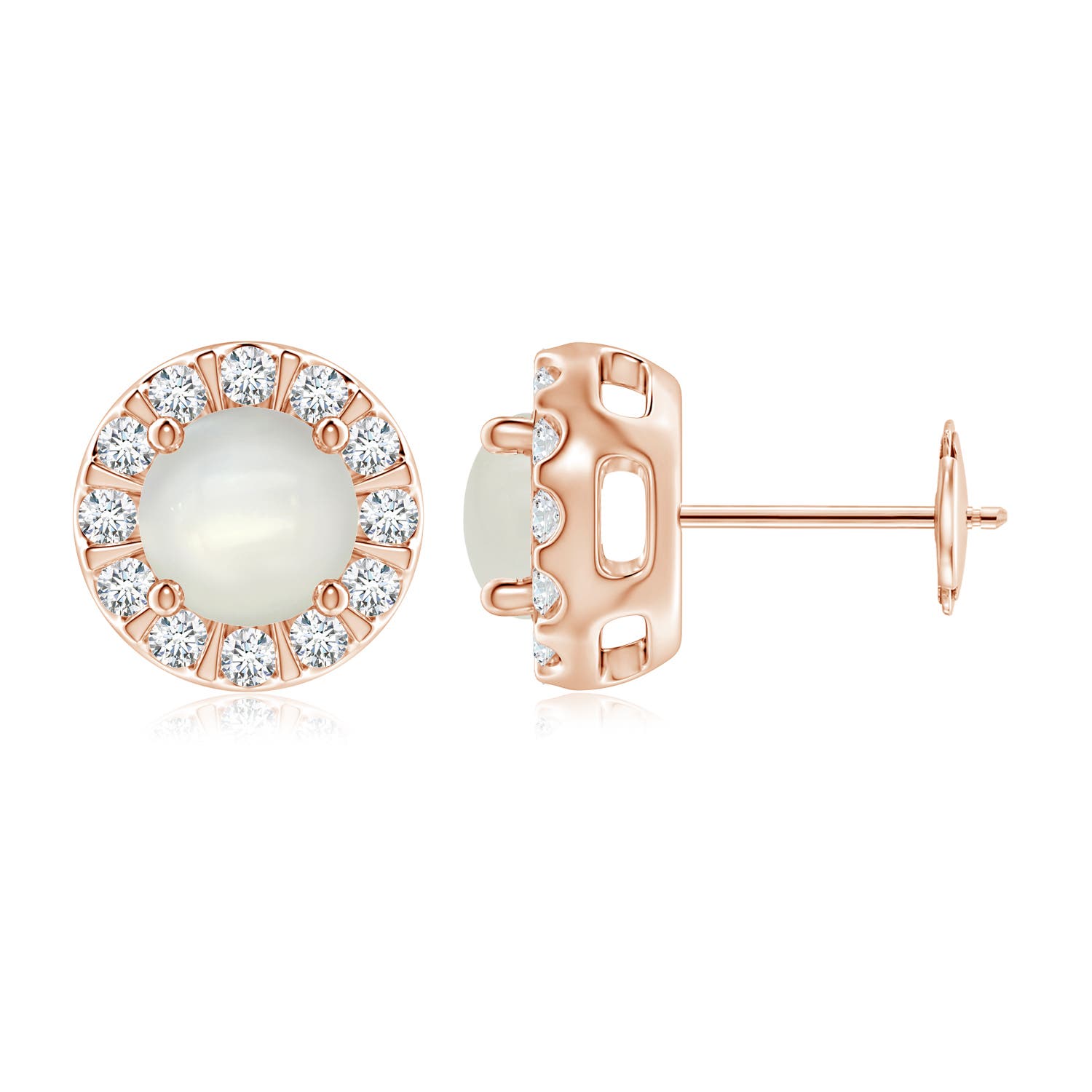 AAAA - Moonstone / 2.03 CT / 14 KT Rose Gold