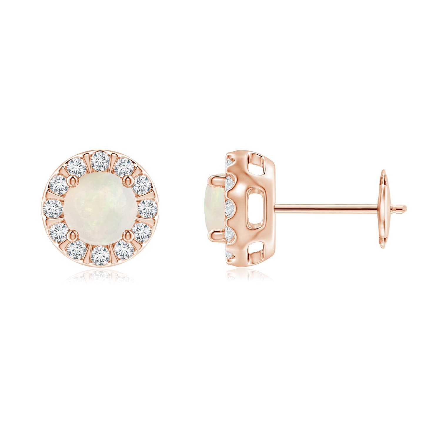 A - Opal / 0.95 CT / 14 KT Rose Gold