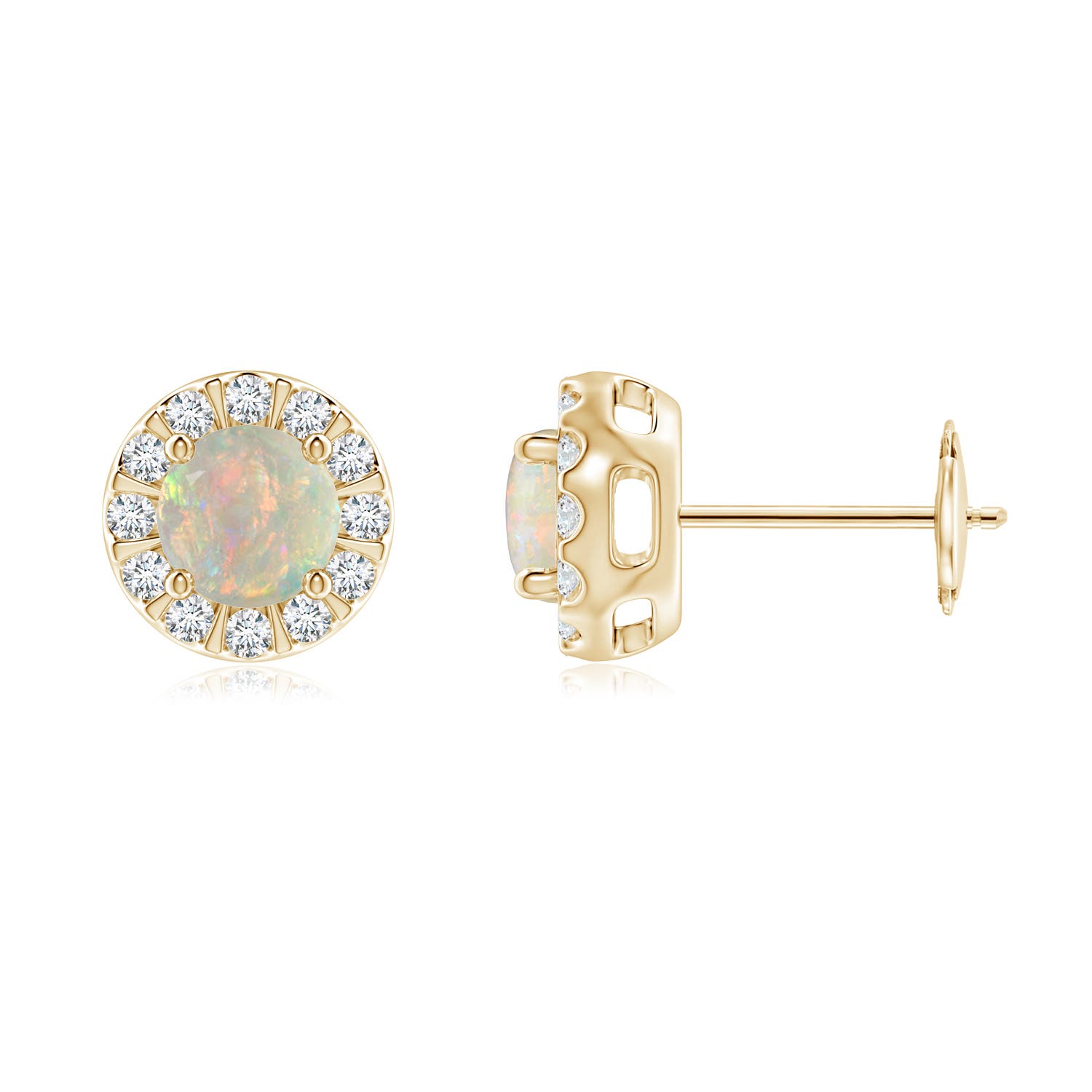 AAAA - Opal / 0.95 CT / 14 KT Yellow Gold