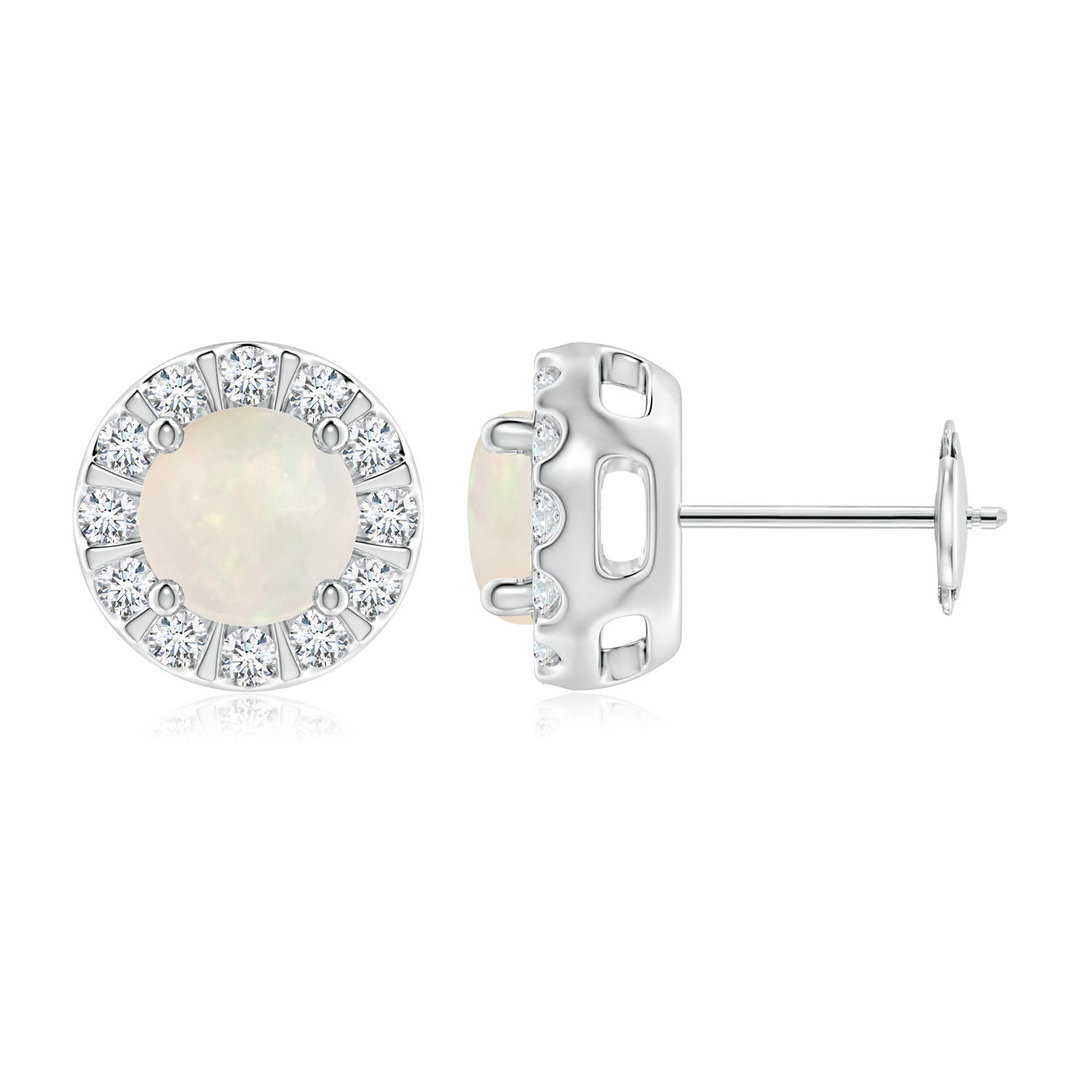 A - Opal / 1.43 CT / 14 KT White Gold