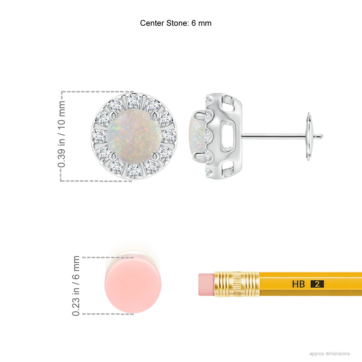 AA - Opal / 1.43 CT / 14 KT White Gold