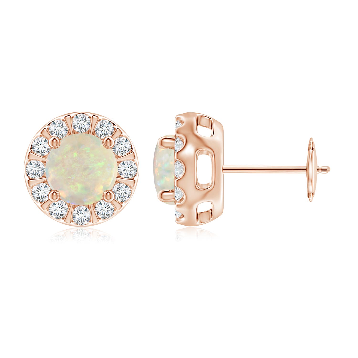 AAA - Opal / 1.43 CT / 14 KT Rose Gold