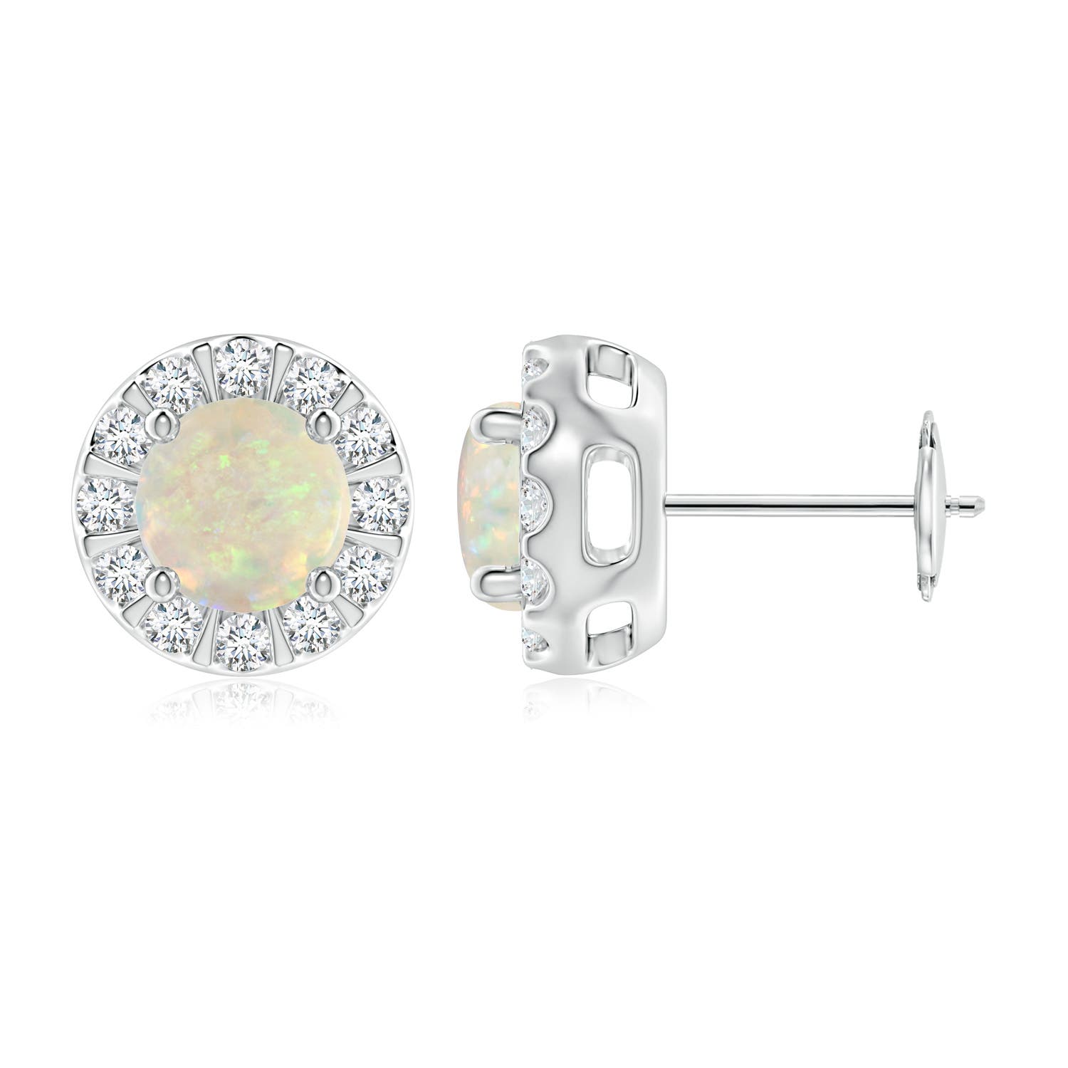 AAA - Opal / 1.43 CT / 14 KT White Gold