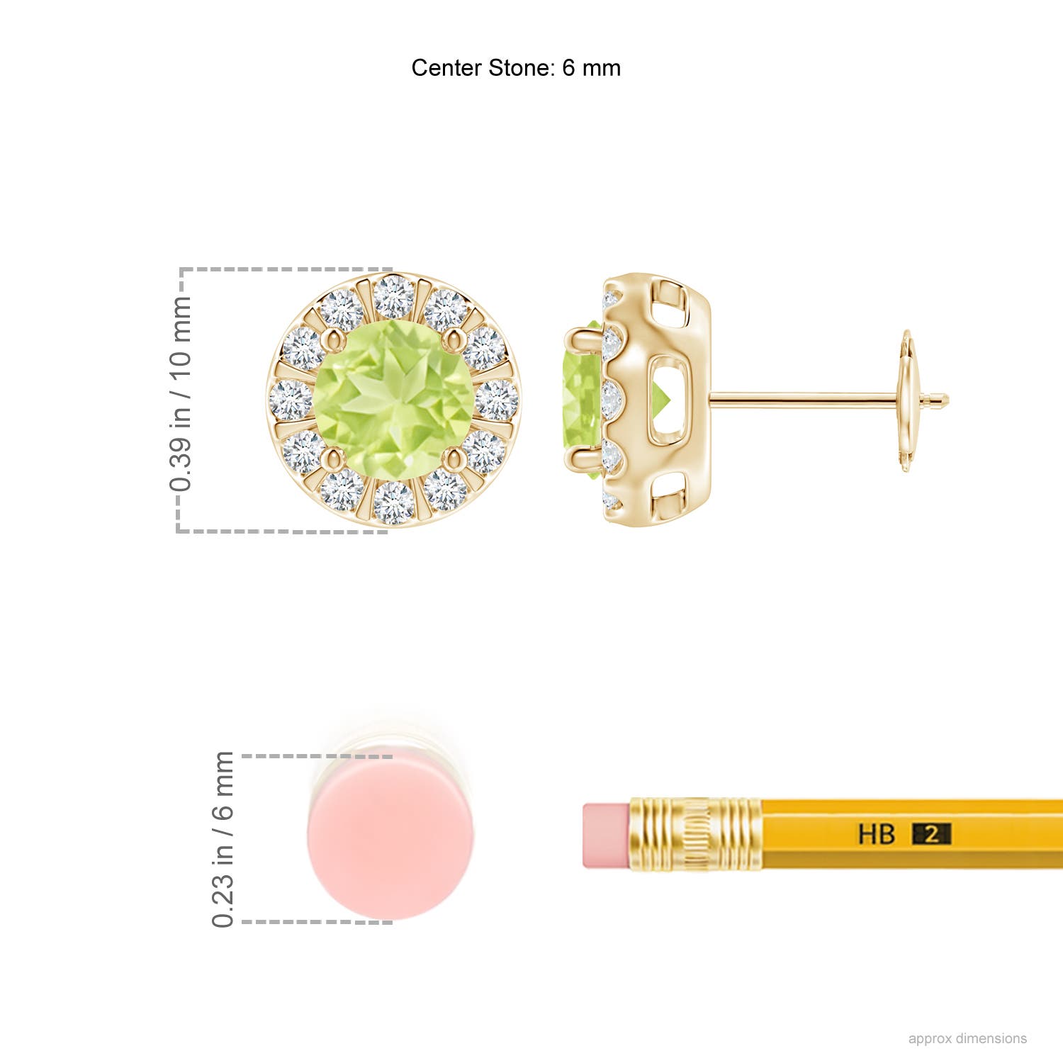 A - Peridot / 2.33 CT / 14 KT Yellow Gold