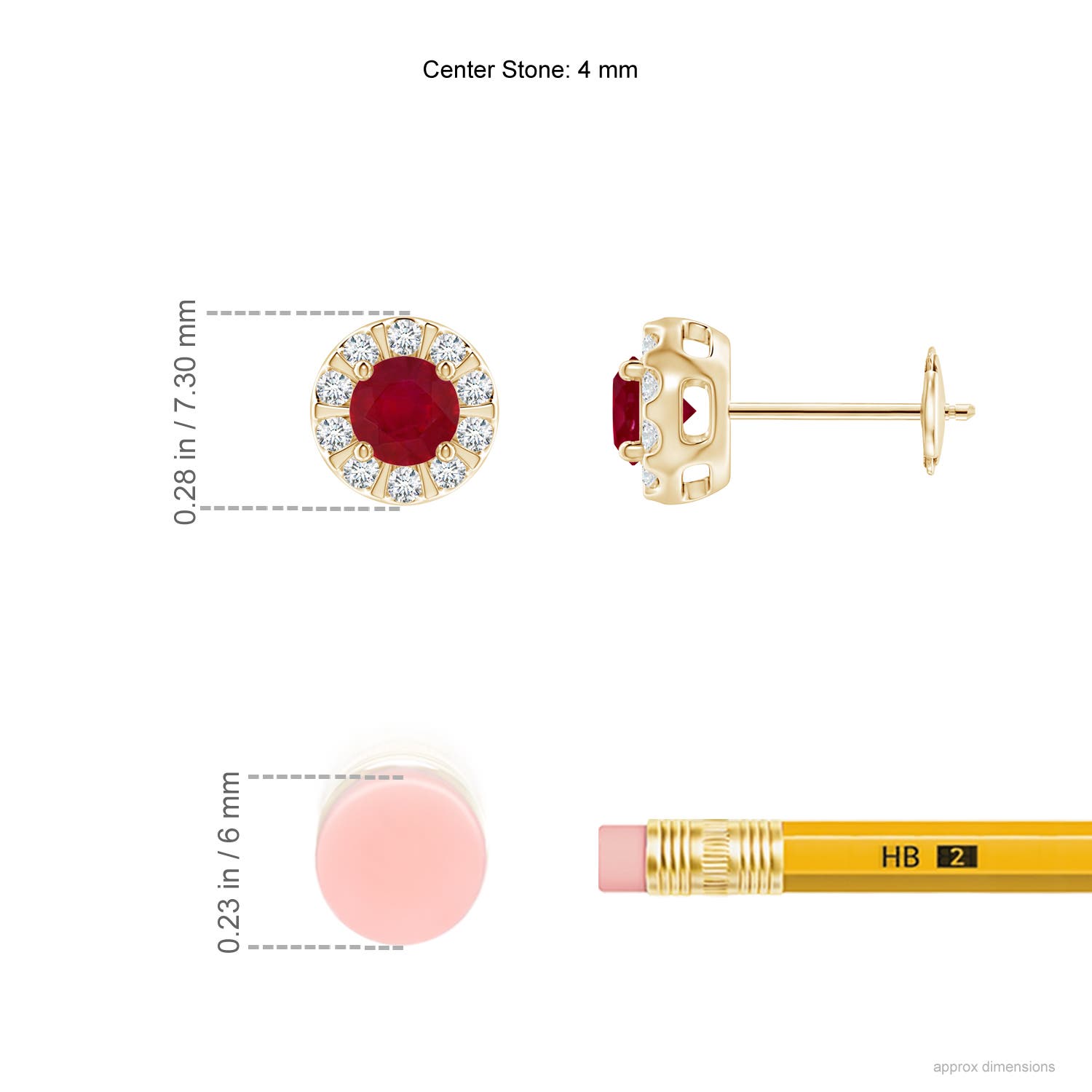 AA - Ruby / 0.88 CT / 14 KT Yellow Gold