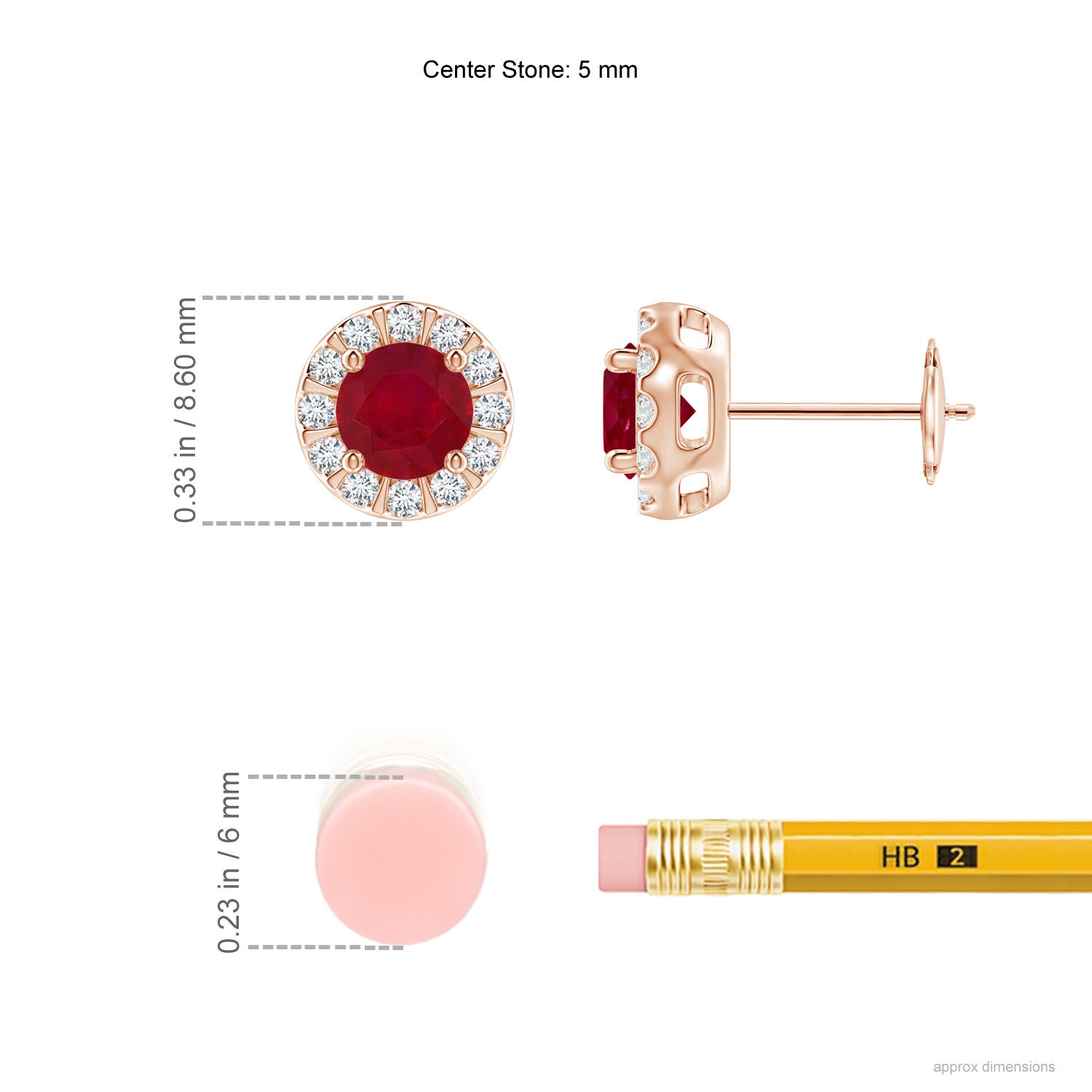 AA - Ruby / 1.49 CT / 14 KT Rose Gold